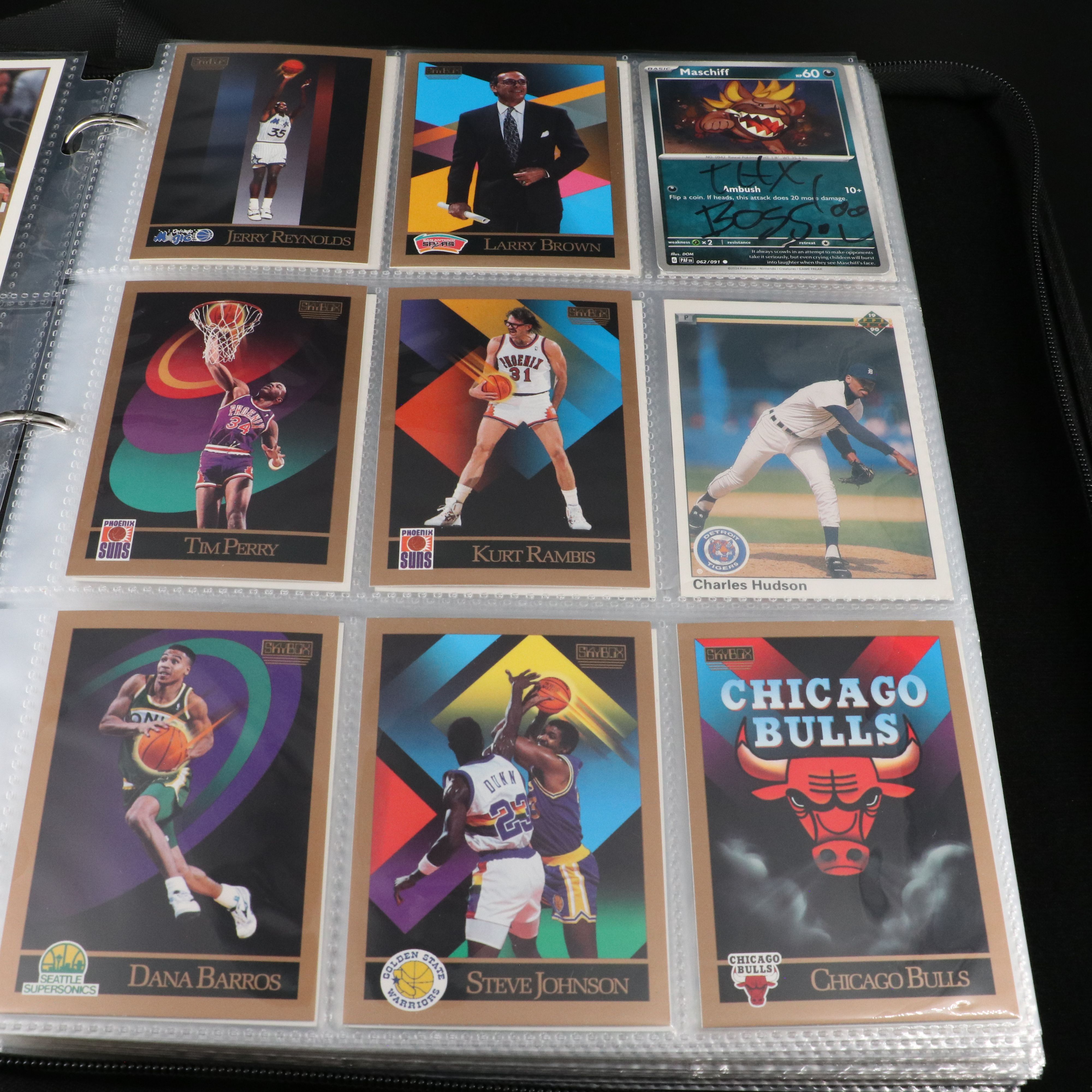 Two Albums Mint Condition Baseball, Football and Basketball Cards, 1980s-2000s