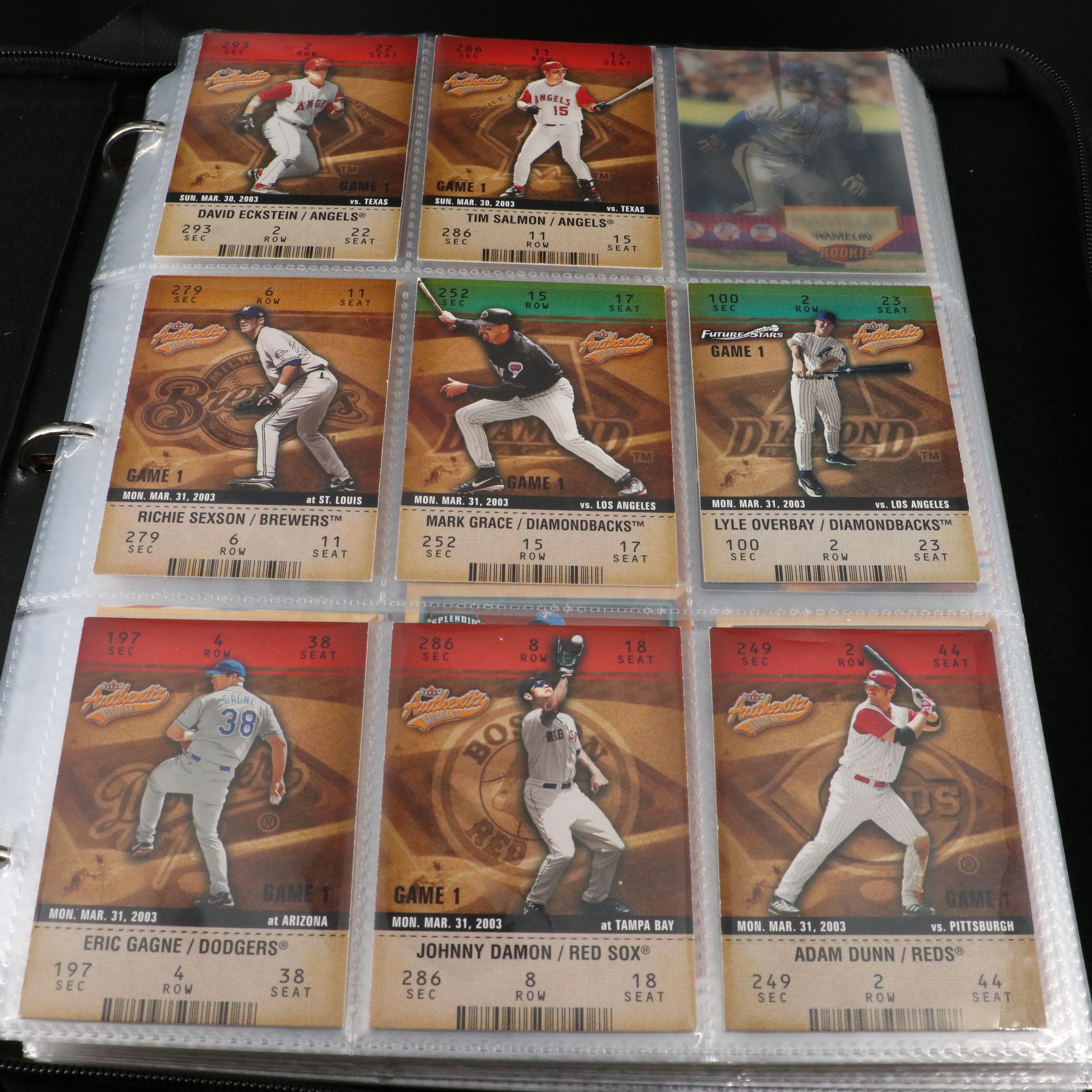 Two Albums Mint Condition Baseball, Football and Basketball Cards, 1980s-2000s