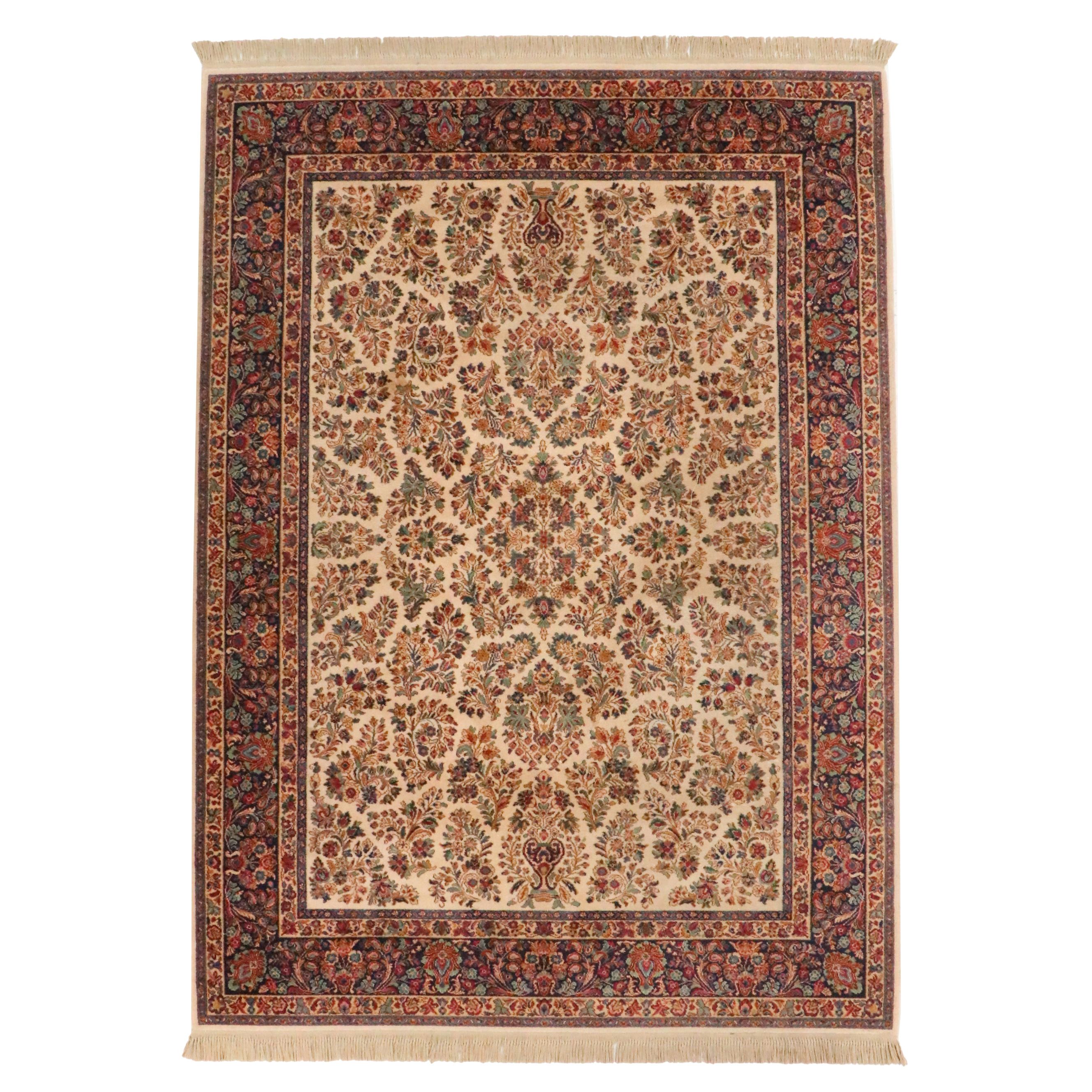 8'9 x 12'9 Machine Made Persian Sarouk Area Rug