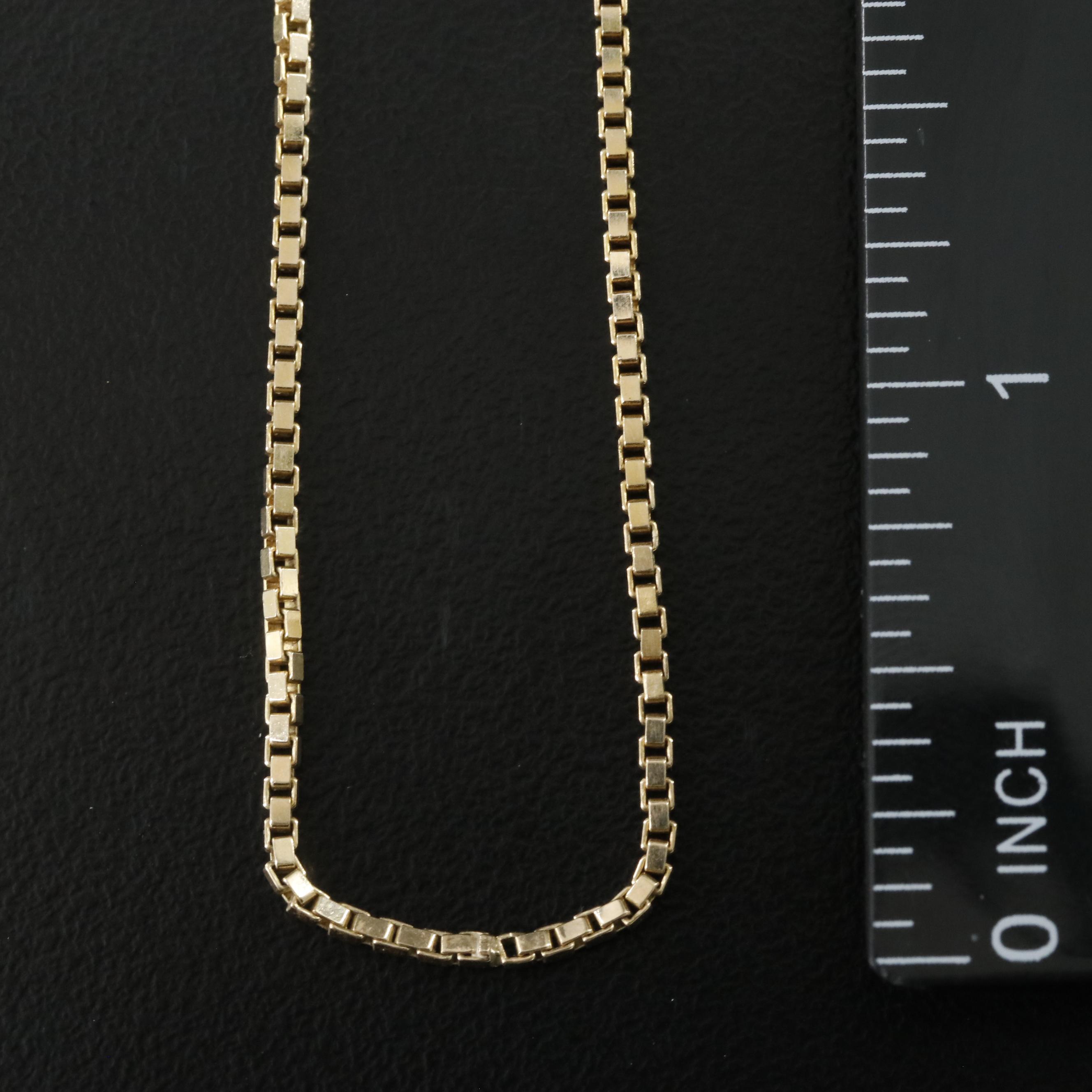 14K Box Chain Necklace