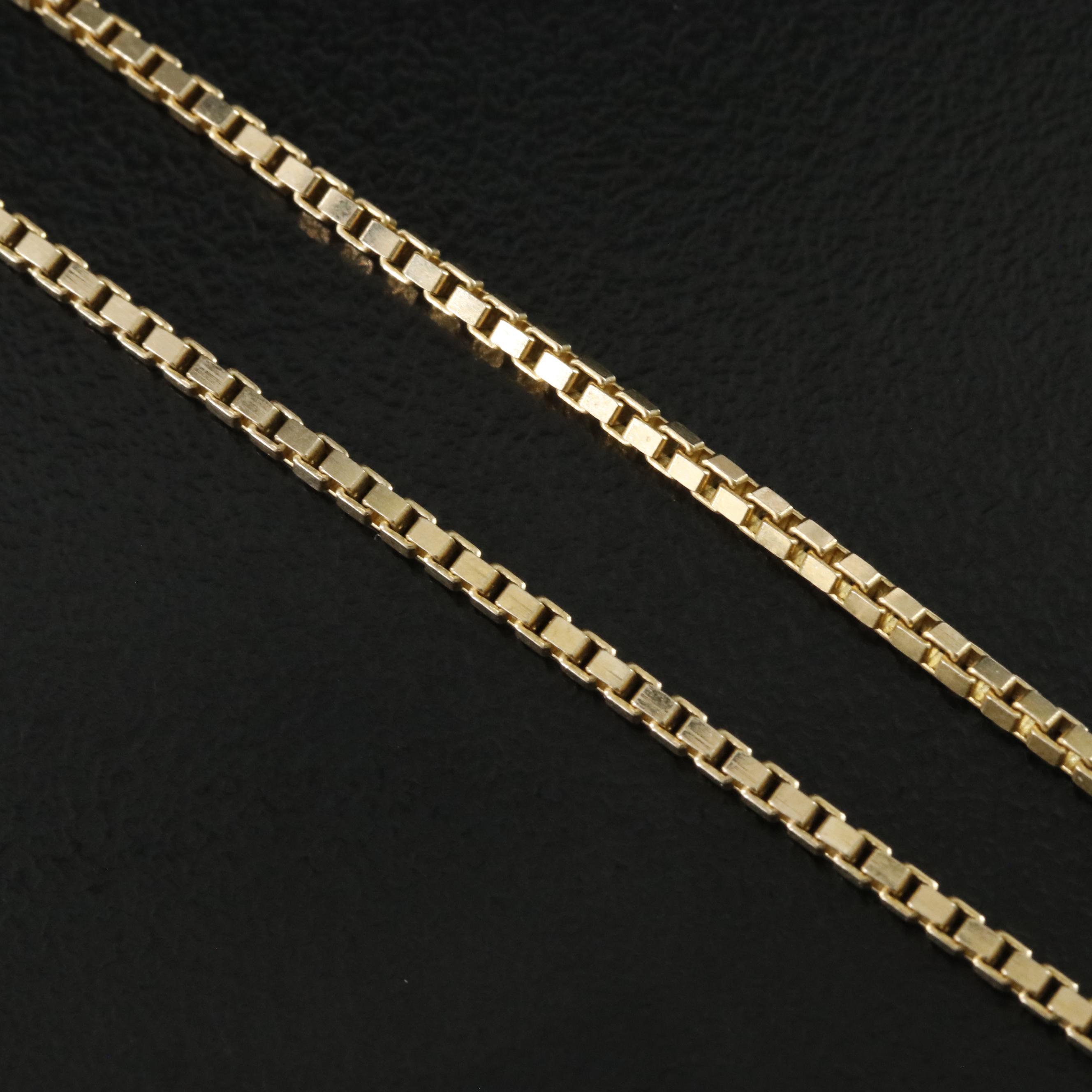 14K Box Chain Necklace