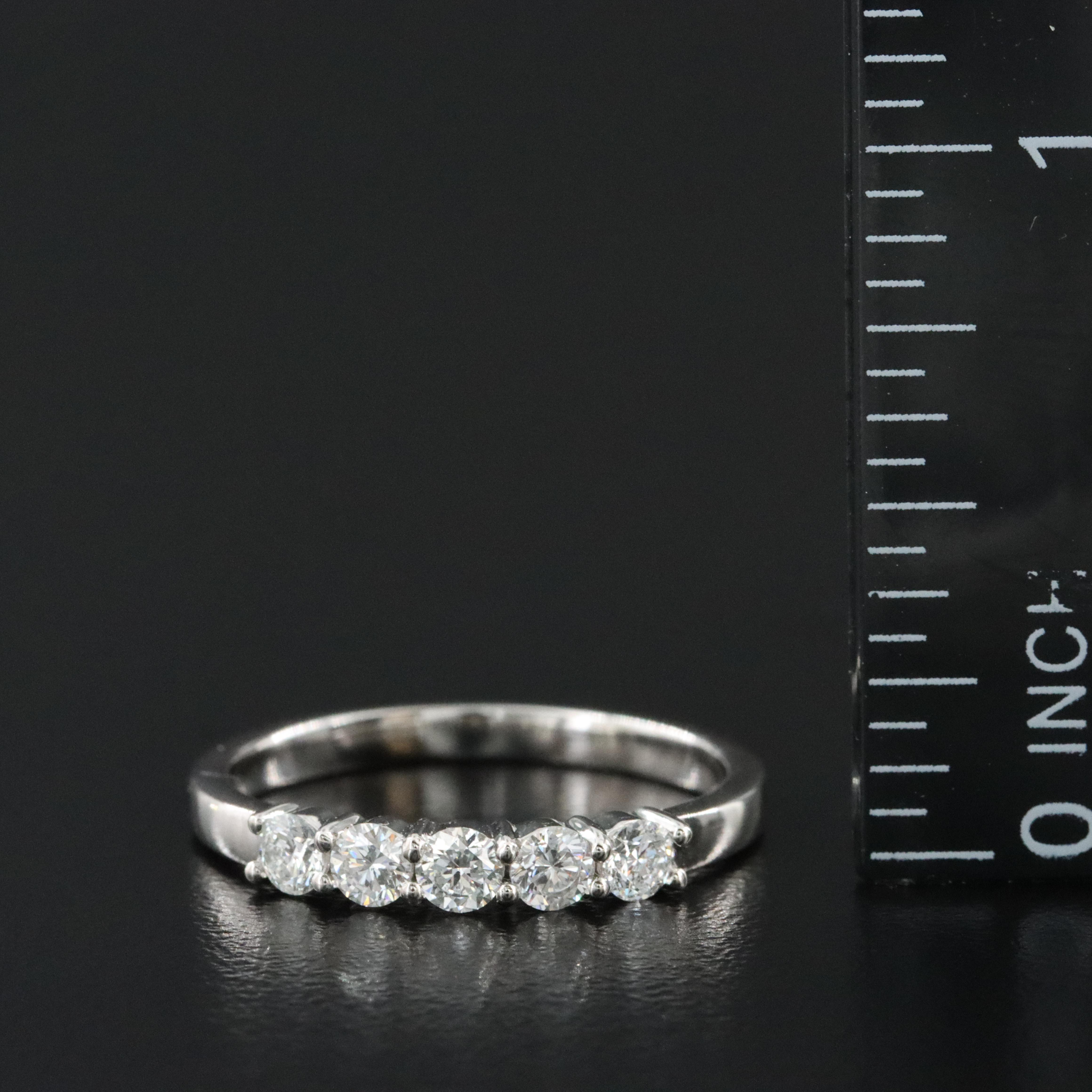 Platinum 0.52 CTW Diamond Ring