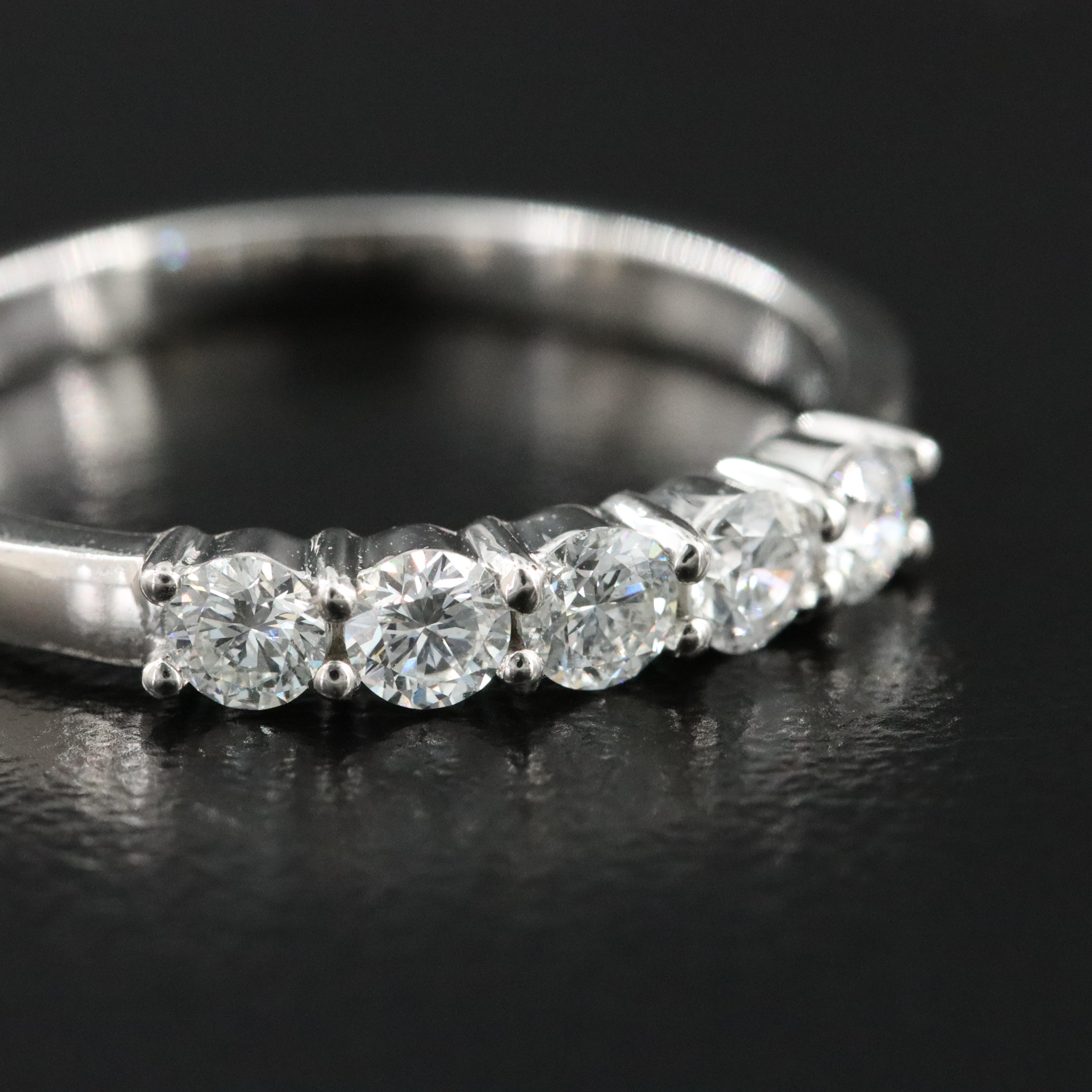 Platinum 0.52 CTW Diamond Ring