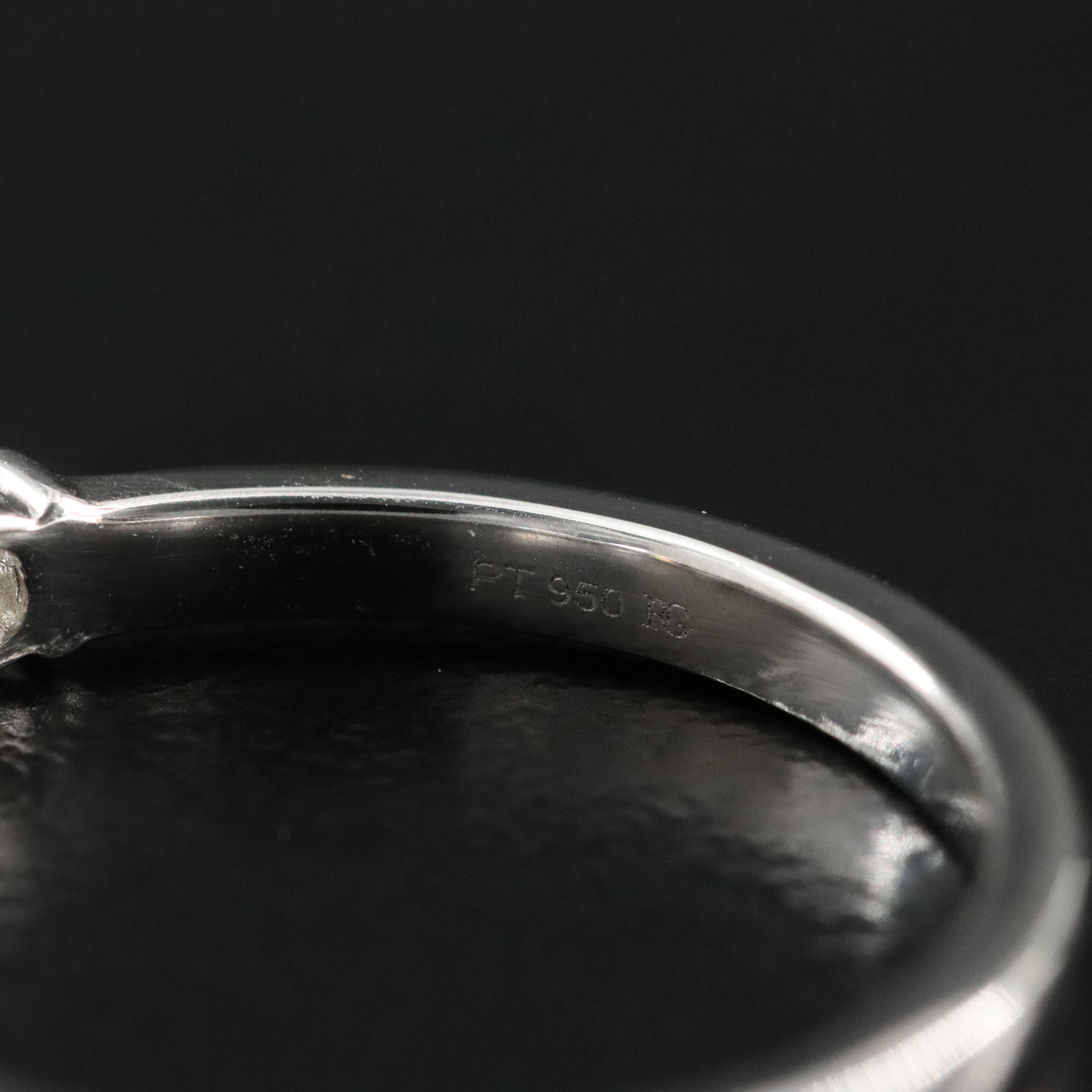 Platinum 0.52 CTW Diamond Ring