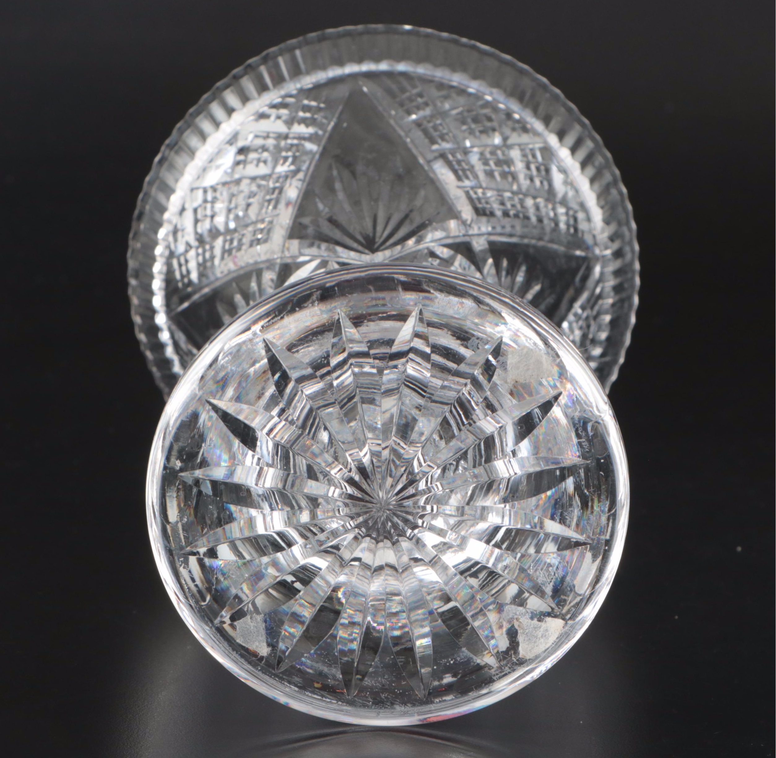 Waterford Cut Crystal Trumpet Vase