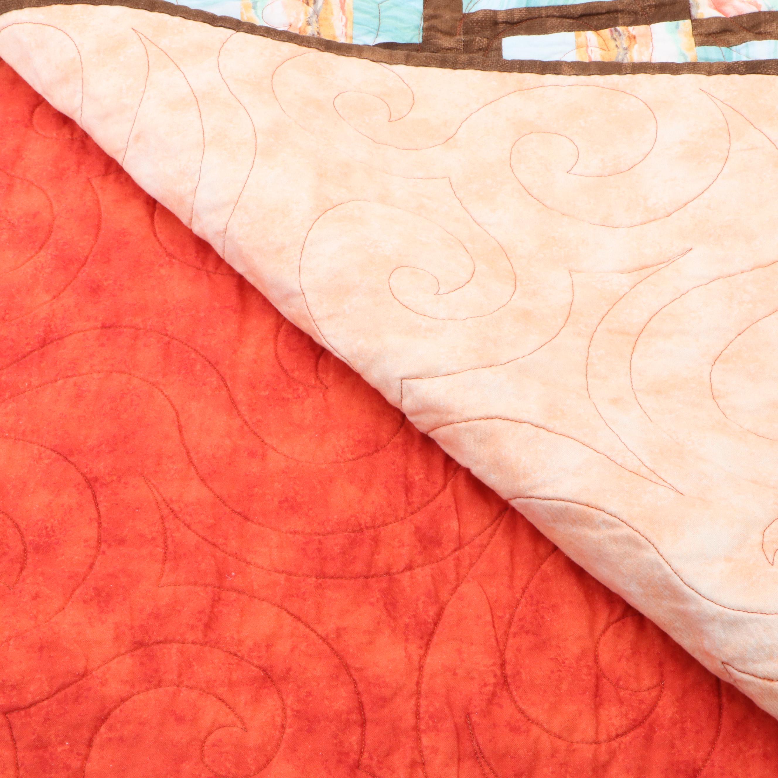 Hand-Pieced Southwest Canyon Inspired Lap Quilt