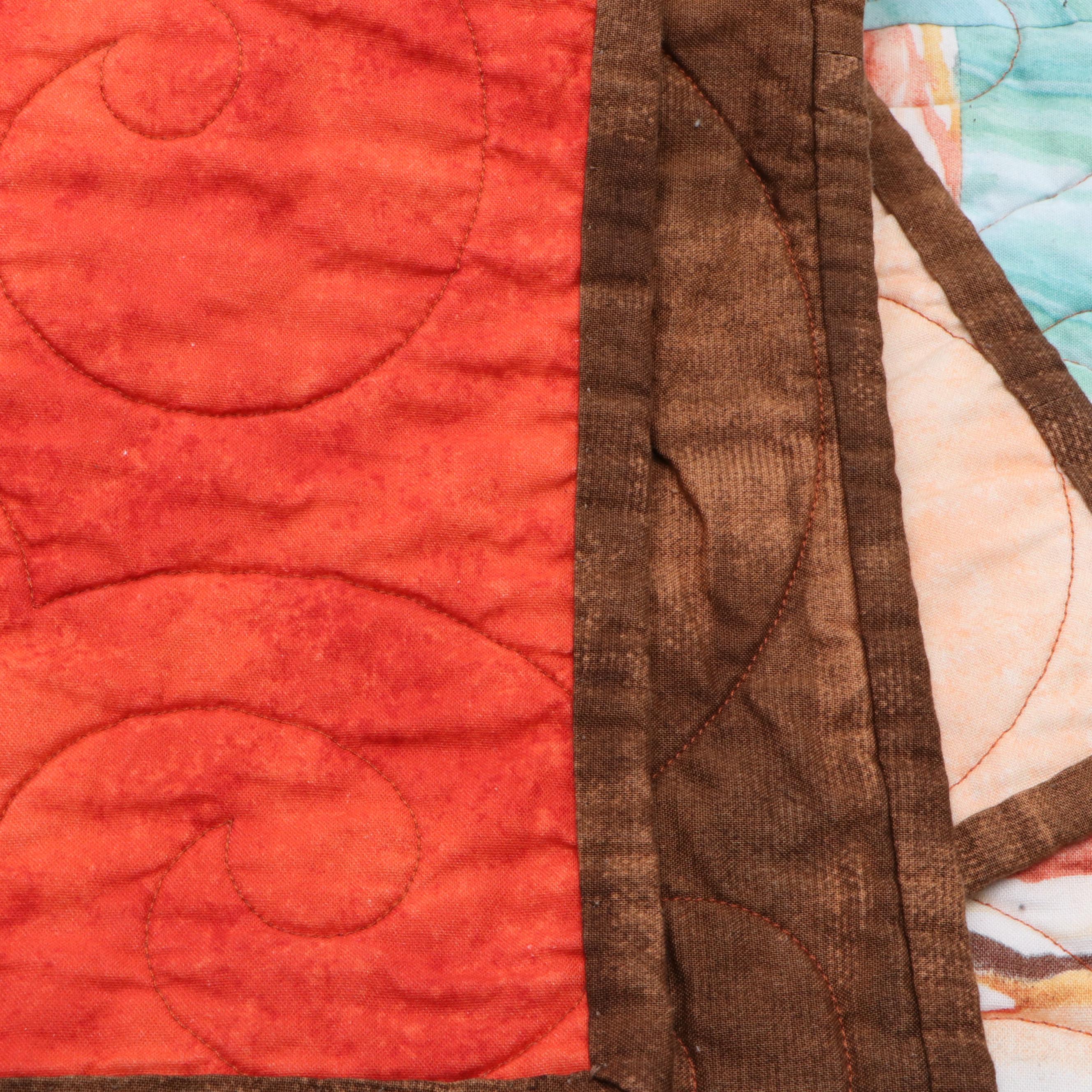 Hand-Pieced Southwest Canyon Inspired Lap Quilt