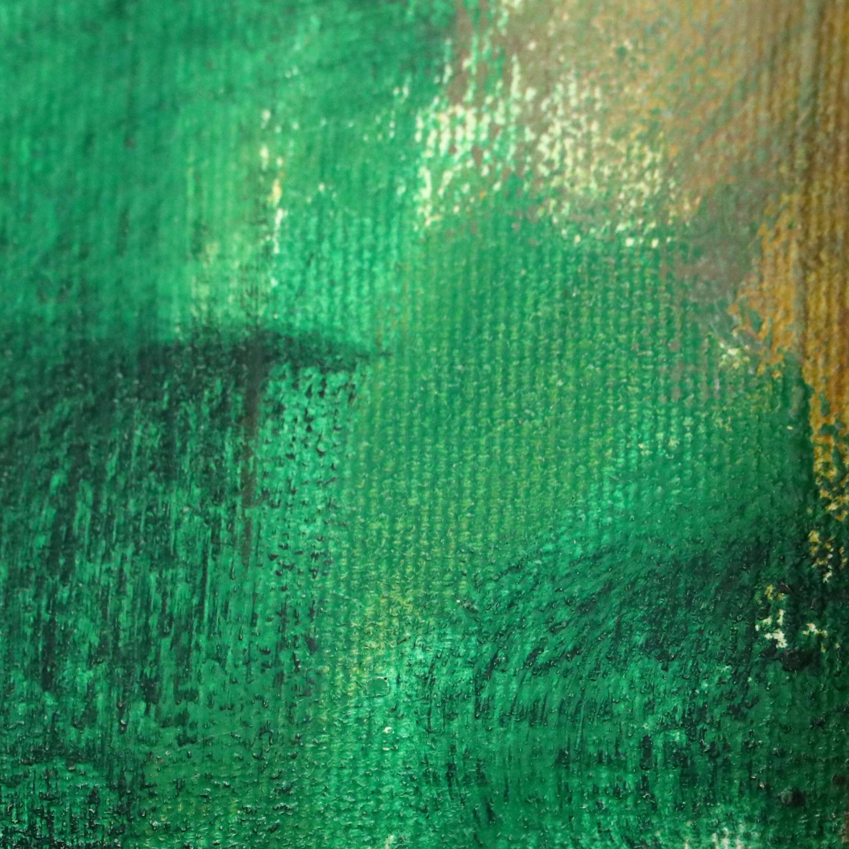 Donna Geer Large-Scale Landscape Oil Painting of Seated Woman in Field