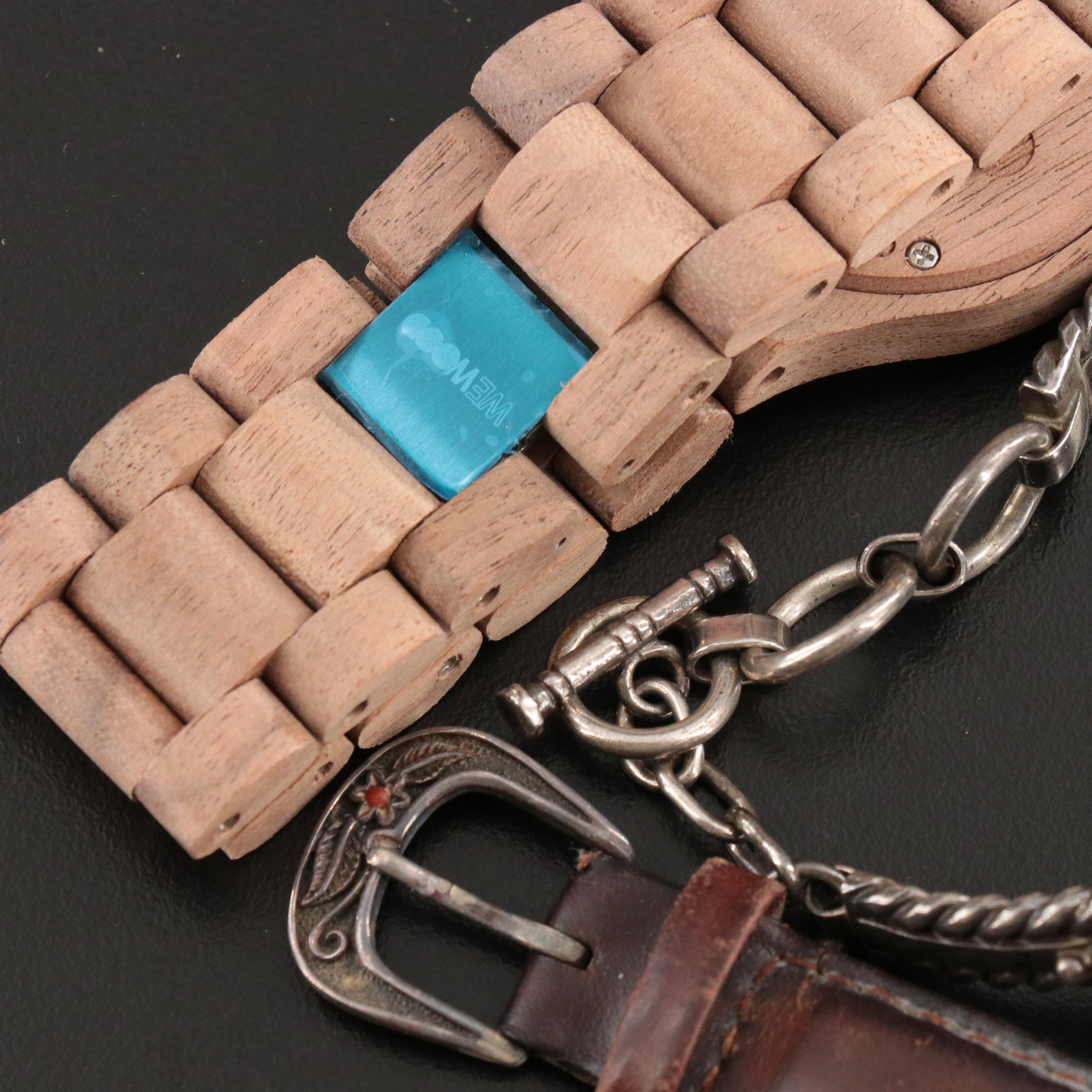 Quartz Watch Collection with Sterling, Wood and Stones Featuring Surrisi