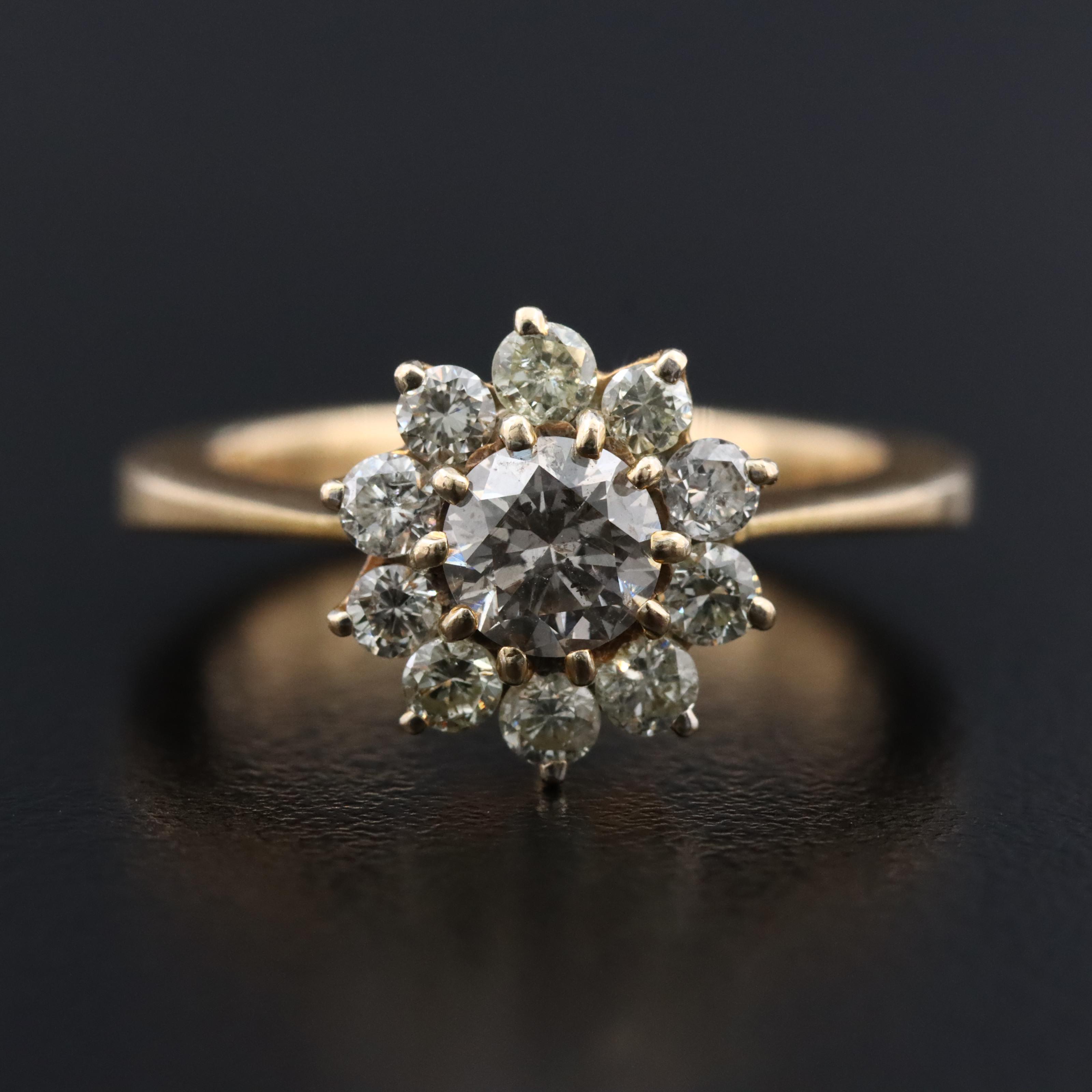 14K 0.80 CTW Diamond Ring