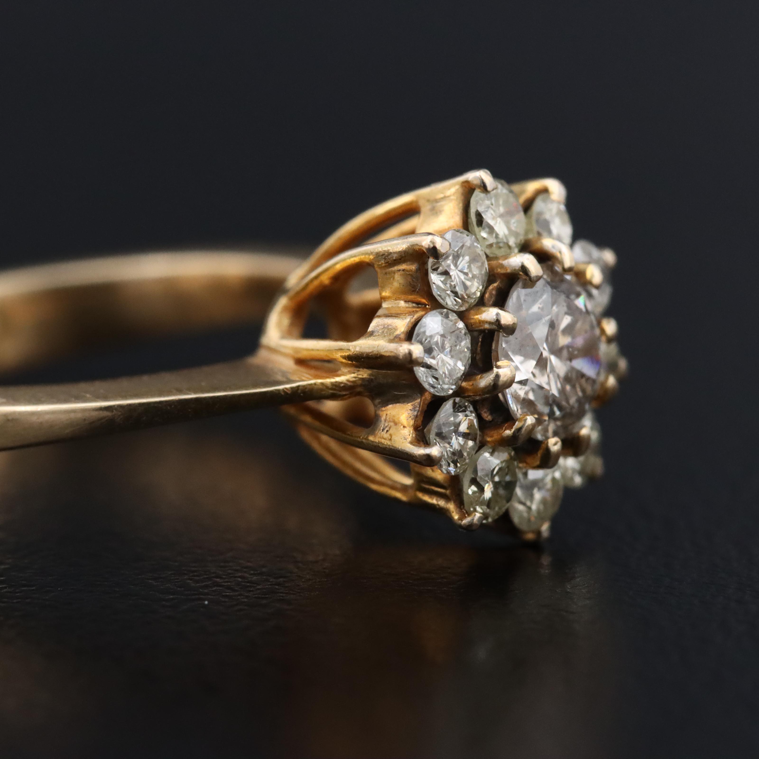 14K 0.80 CTW Diamond Ring