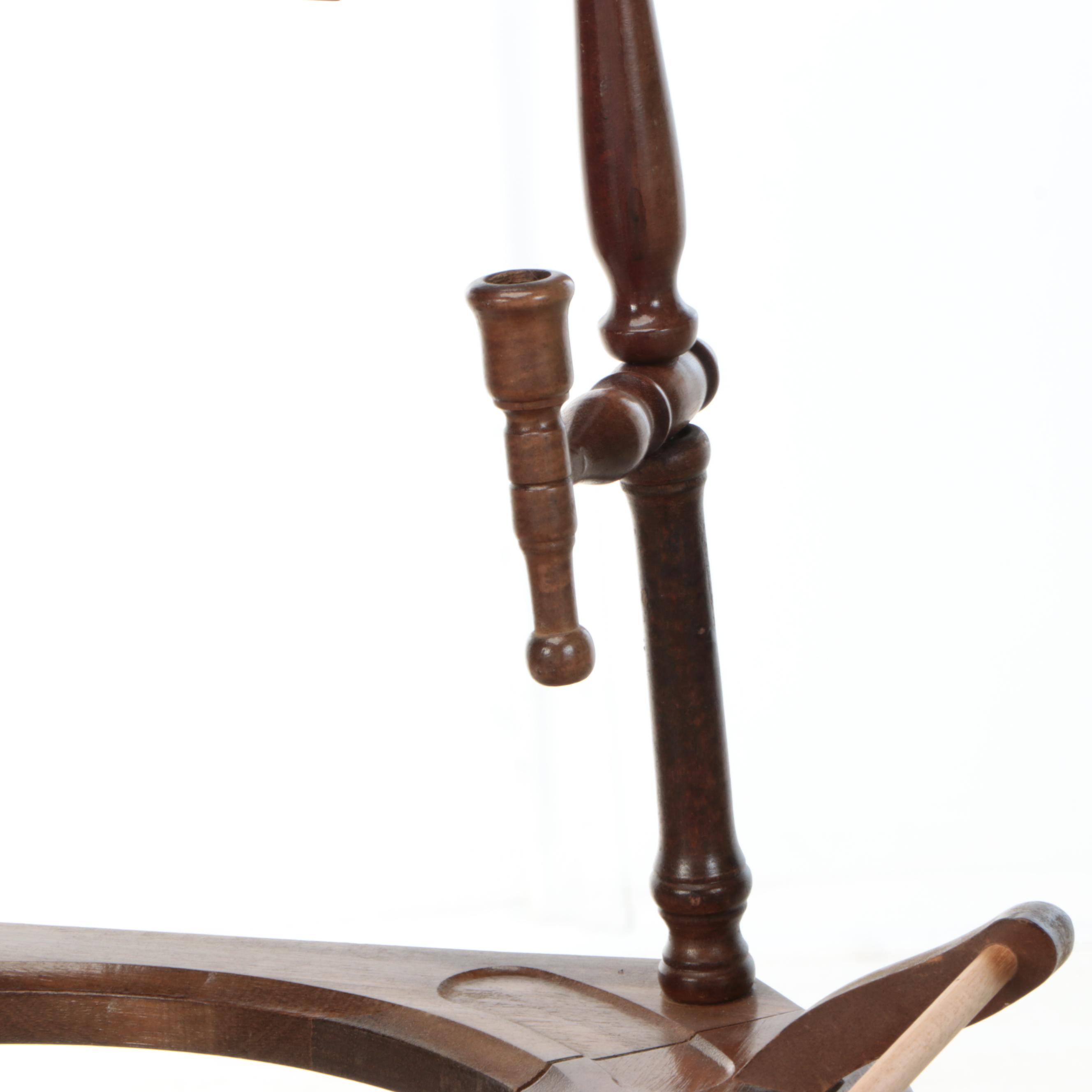 Victorian Wooden Barley Twist Wash Stand with Mirror