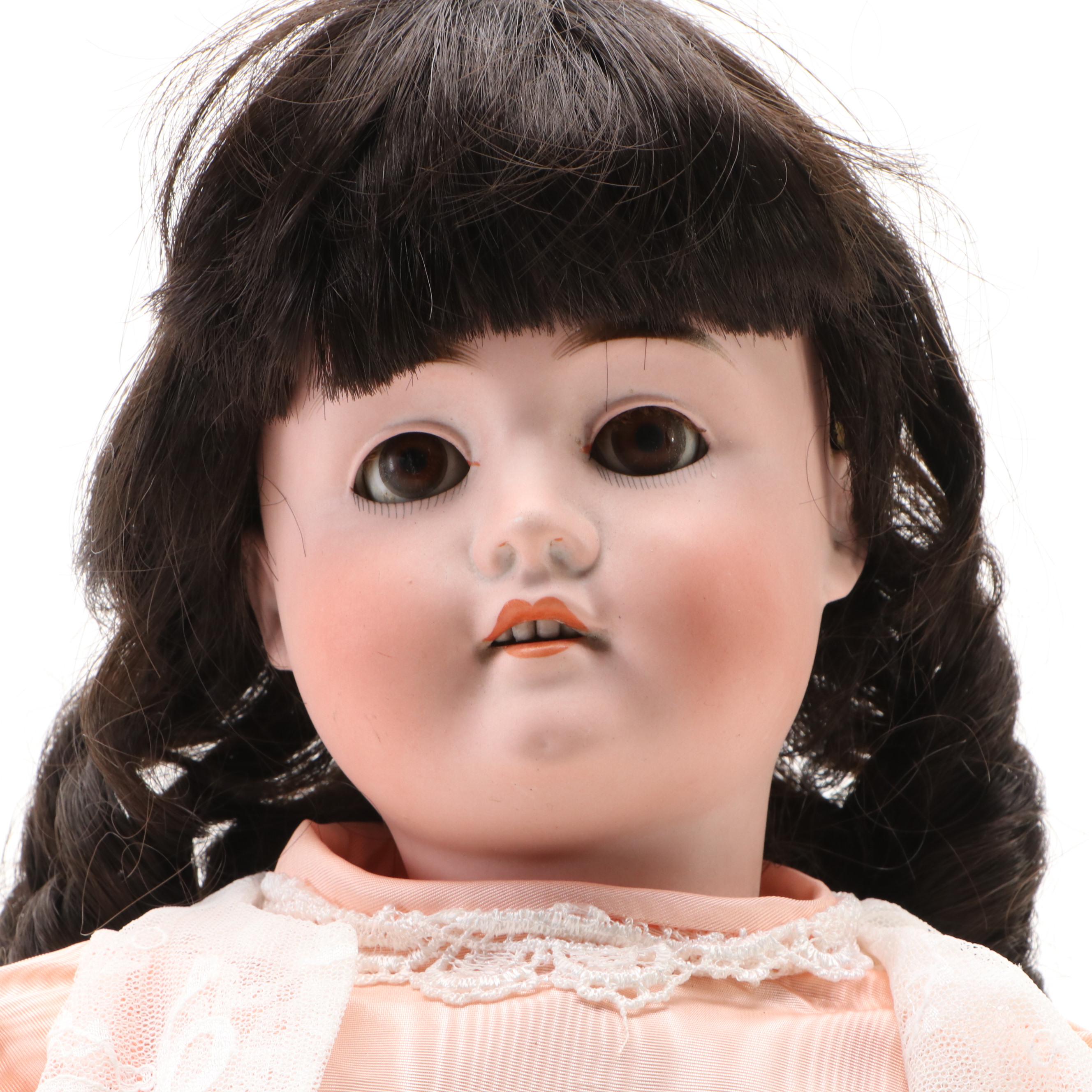 Hamburger & Co "Viola" Bisque Head Child Doll with Jointed Composition Body