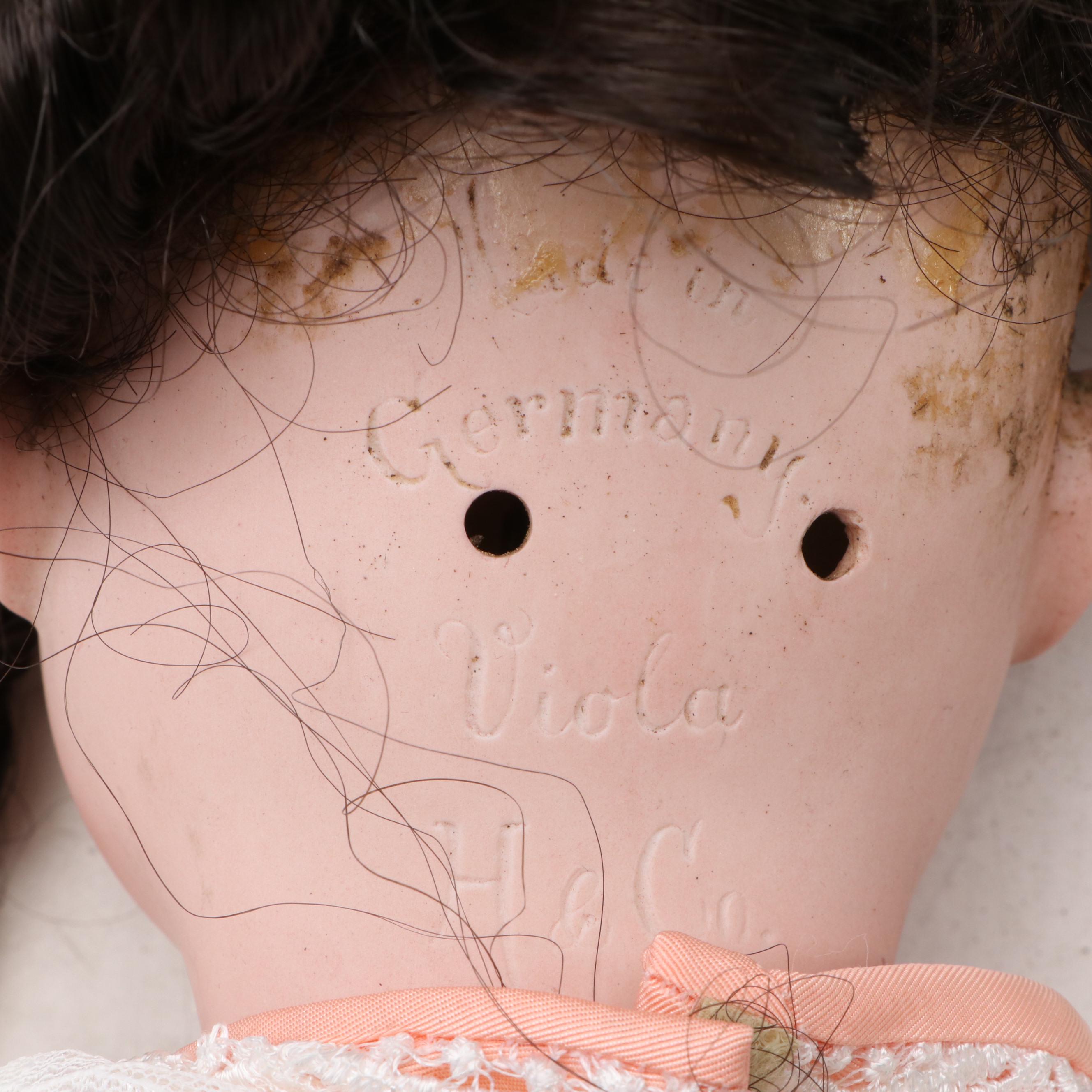 Hamburger & Co "Viola" Bisque Head Child Doll with Jointed Composition Body