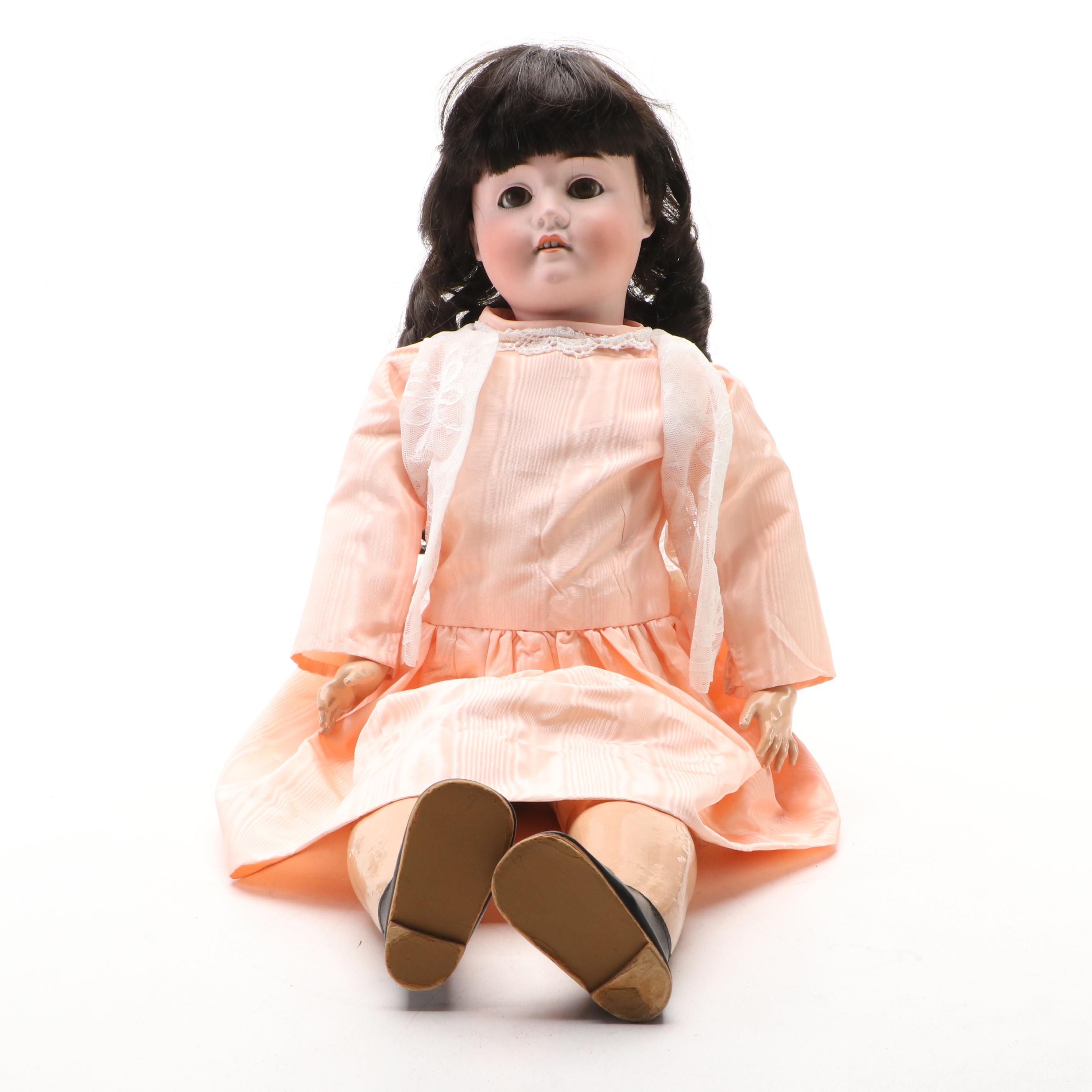 Hamburger & Co "Viola" Bisque Head Child Doll with Jointed Composition Body