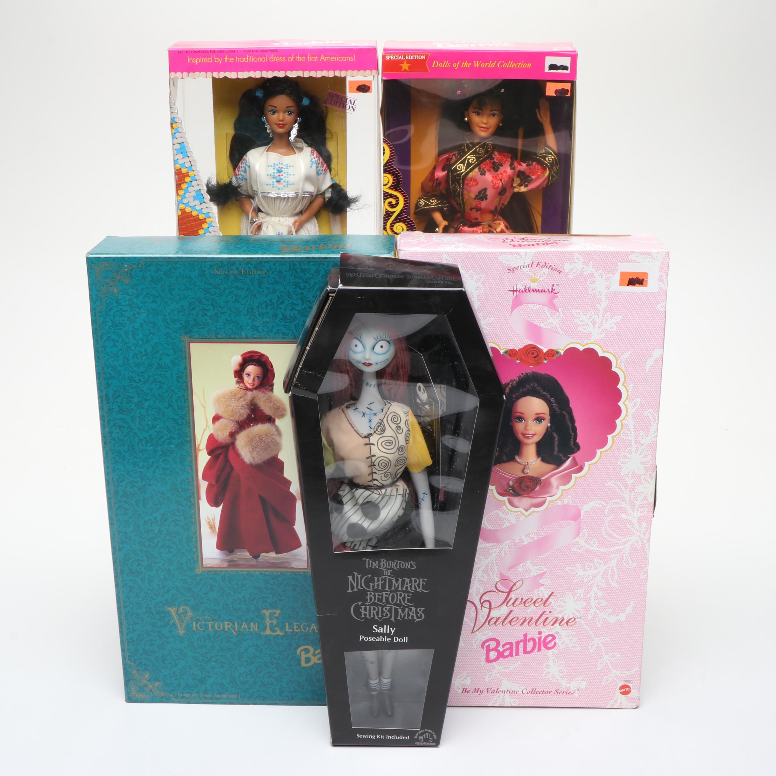 Mattel Barbie Dolls Featuring "Chinese Barbie" with Applause "Sally" Doll