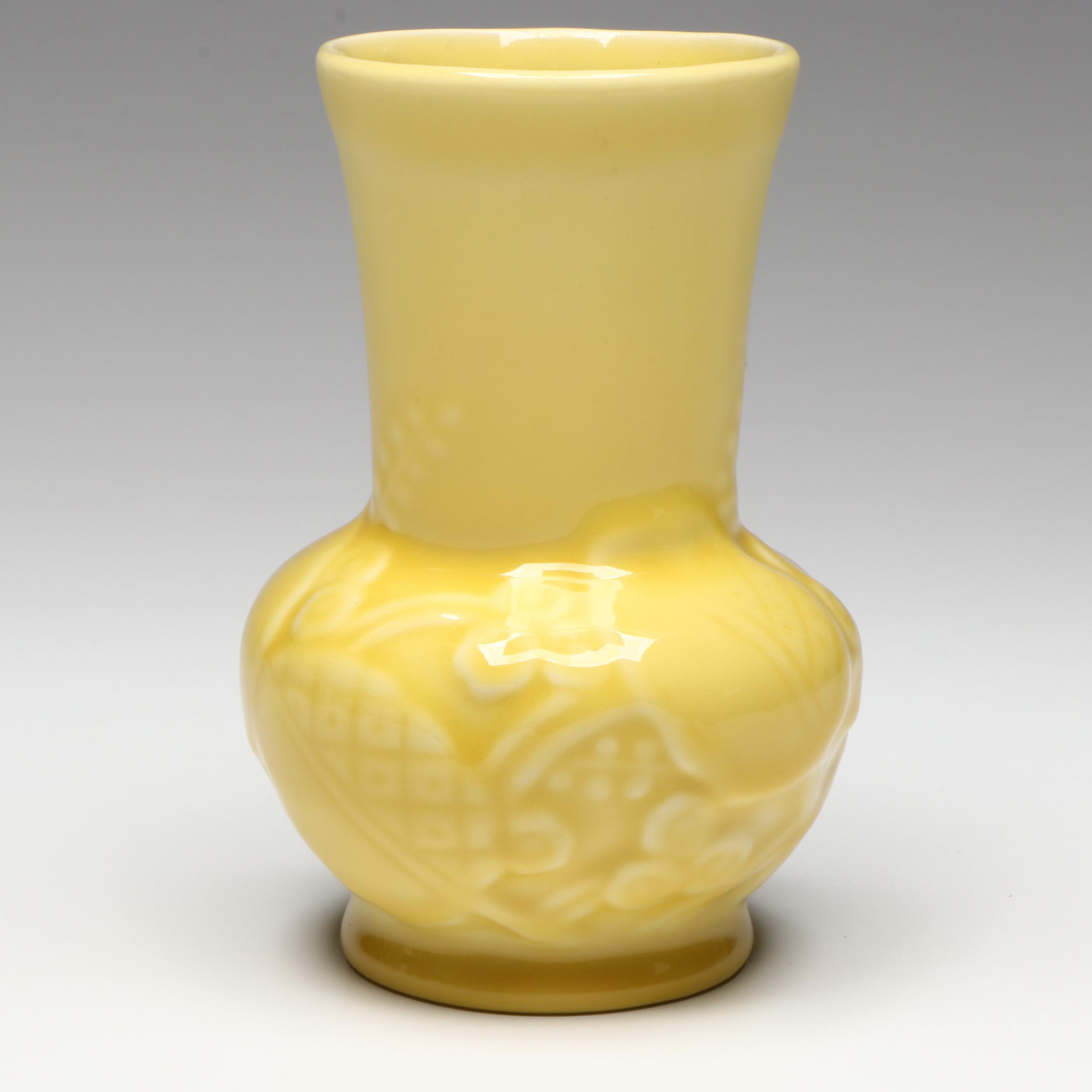 Rookwood Pottery Floral Motif Ceramic Production Vase, 1950
