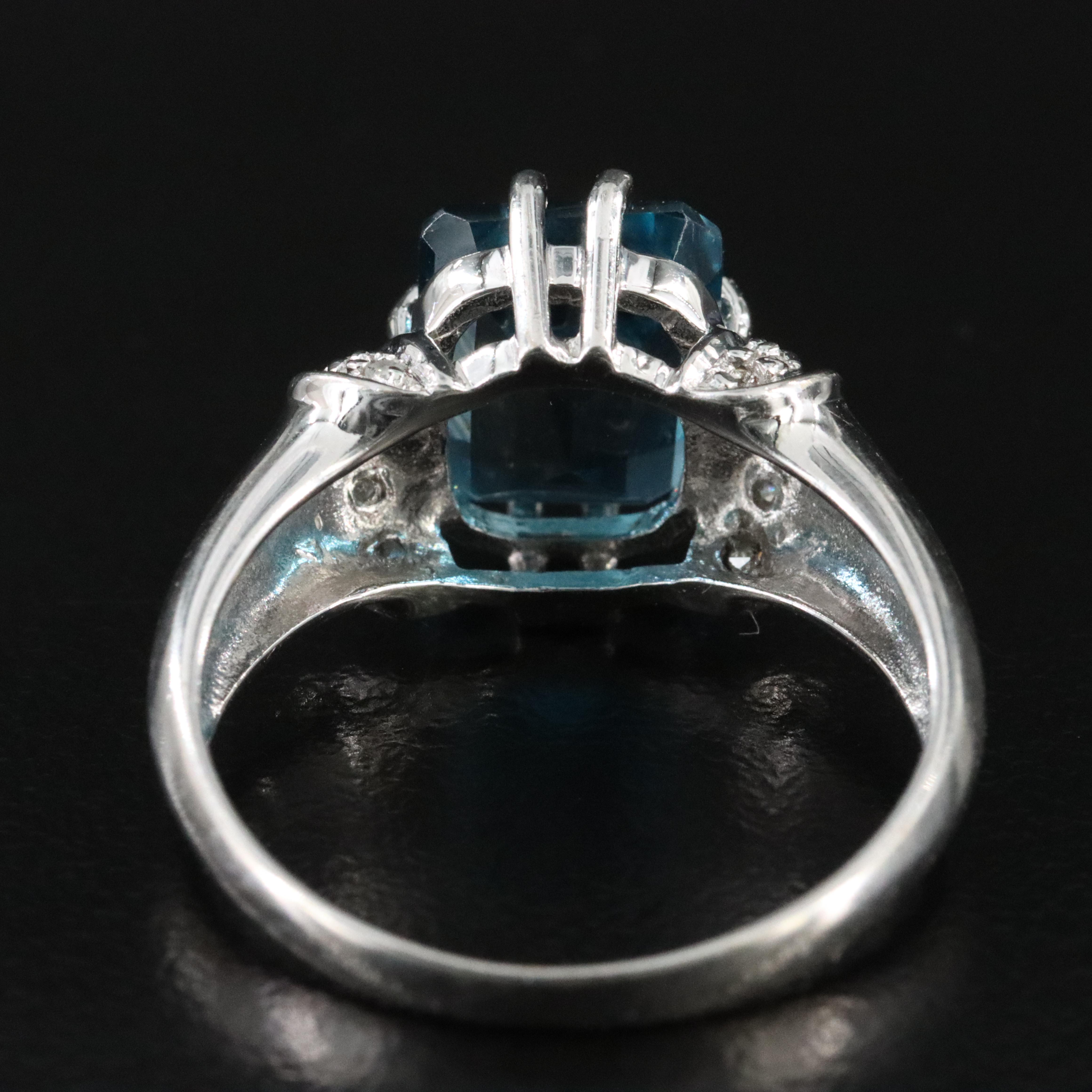 10K Topaz and Diamond Ring