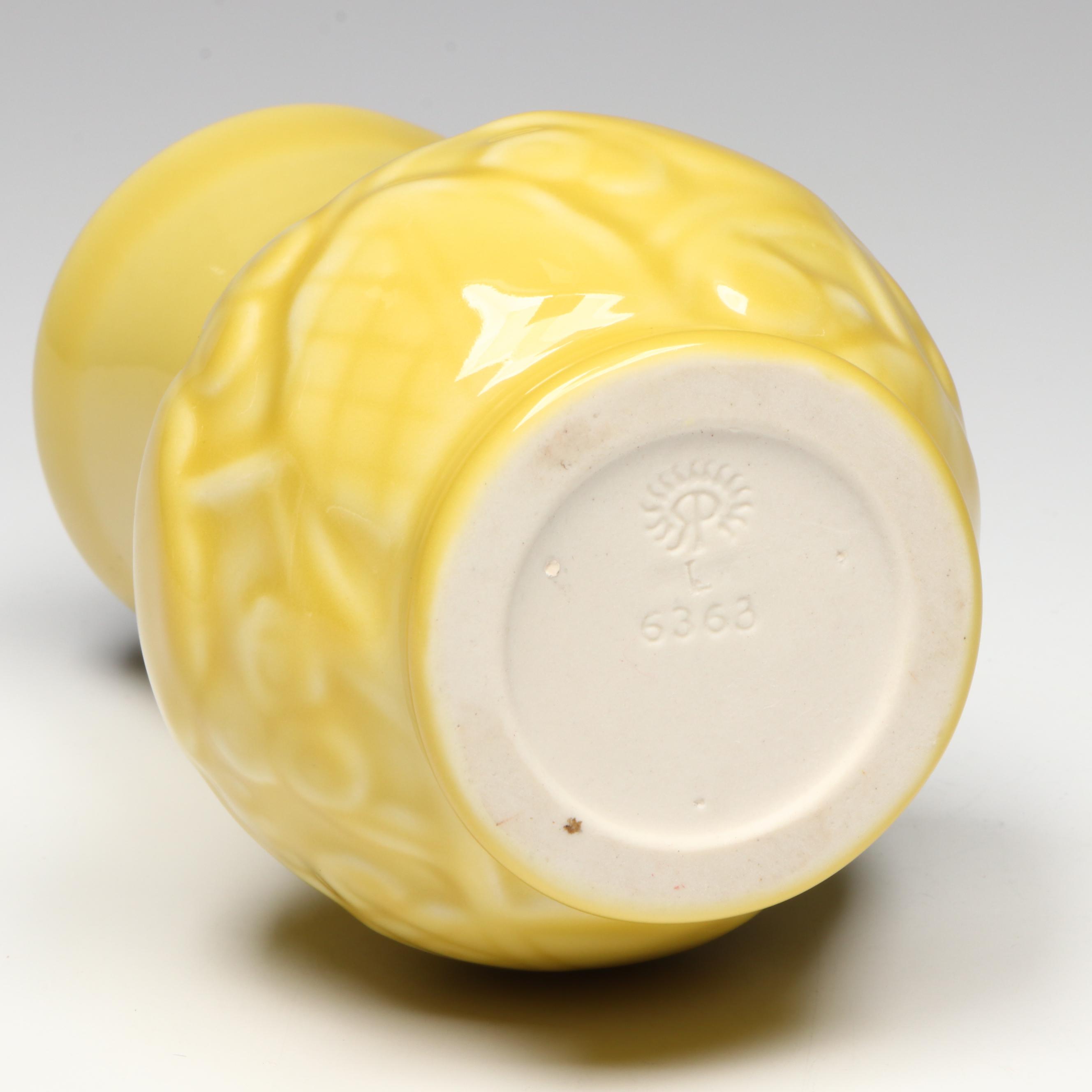 Rookwood Pottery Floral Motif Ceramic Production Vase, 1950