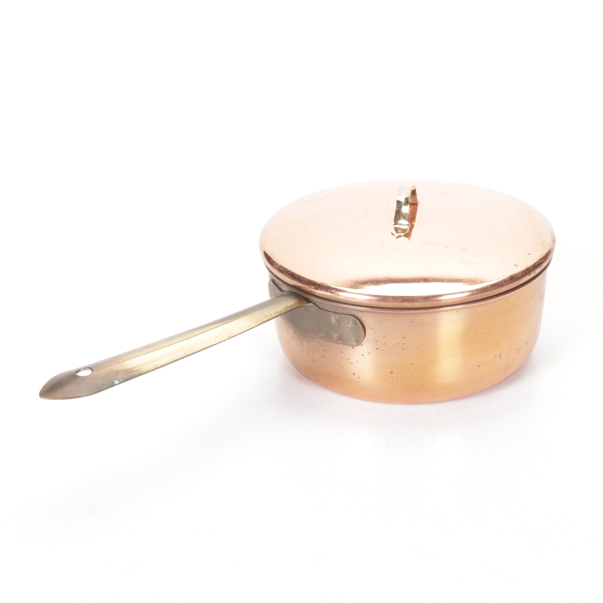 Copper & Brass Round Chafer with Sauce Pans