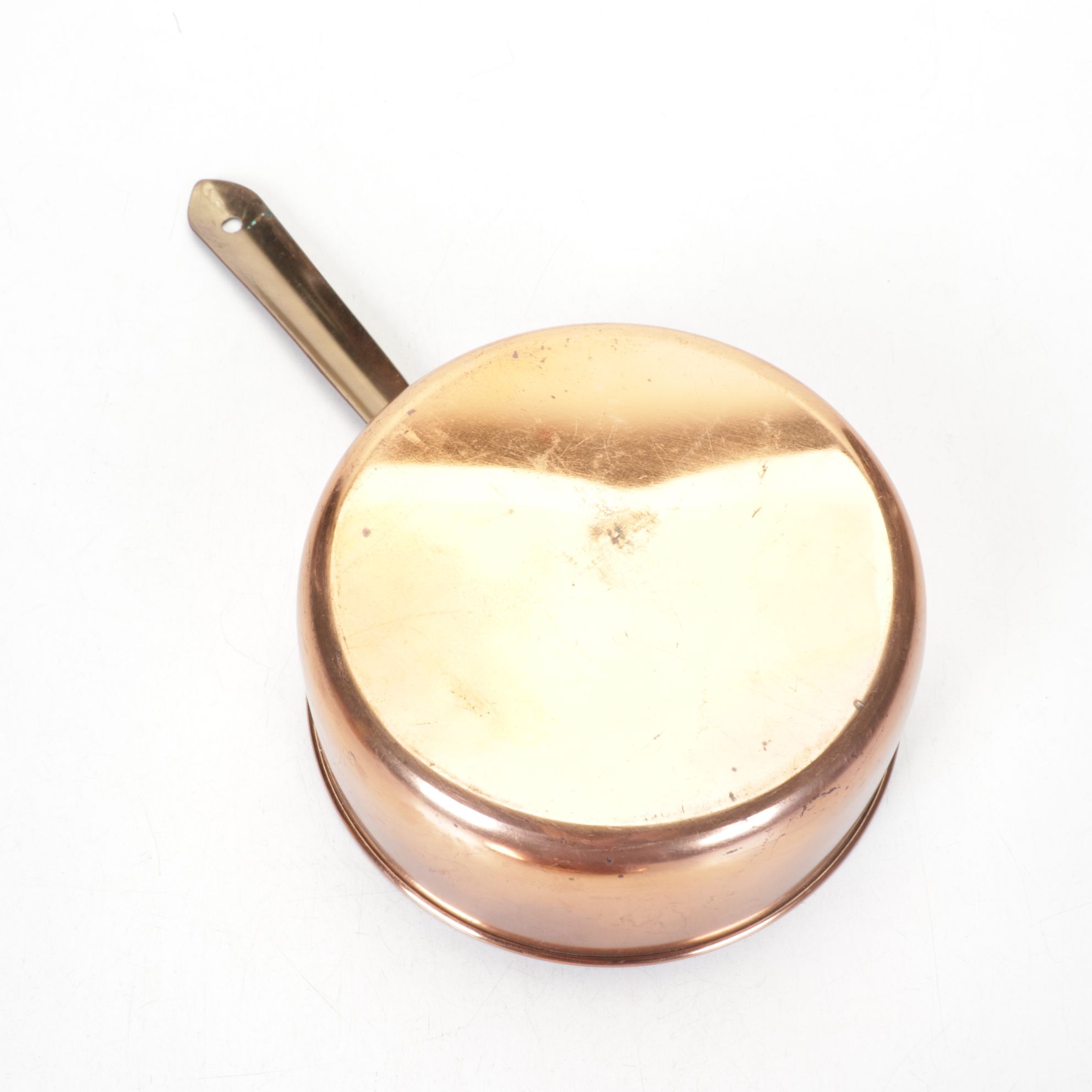 Copper & Brass Round Chafer with Sauce Pans