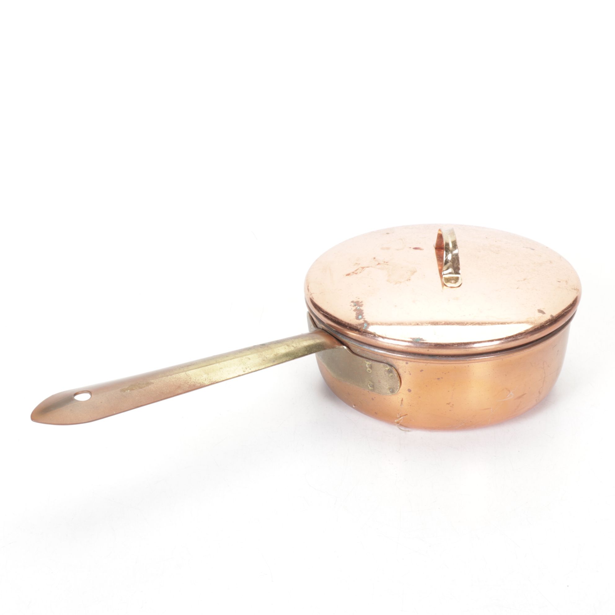 Copper & Brass Round Chafer with Sauce Pans