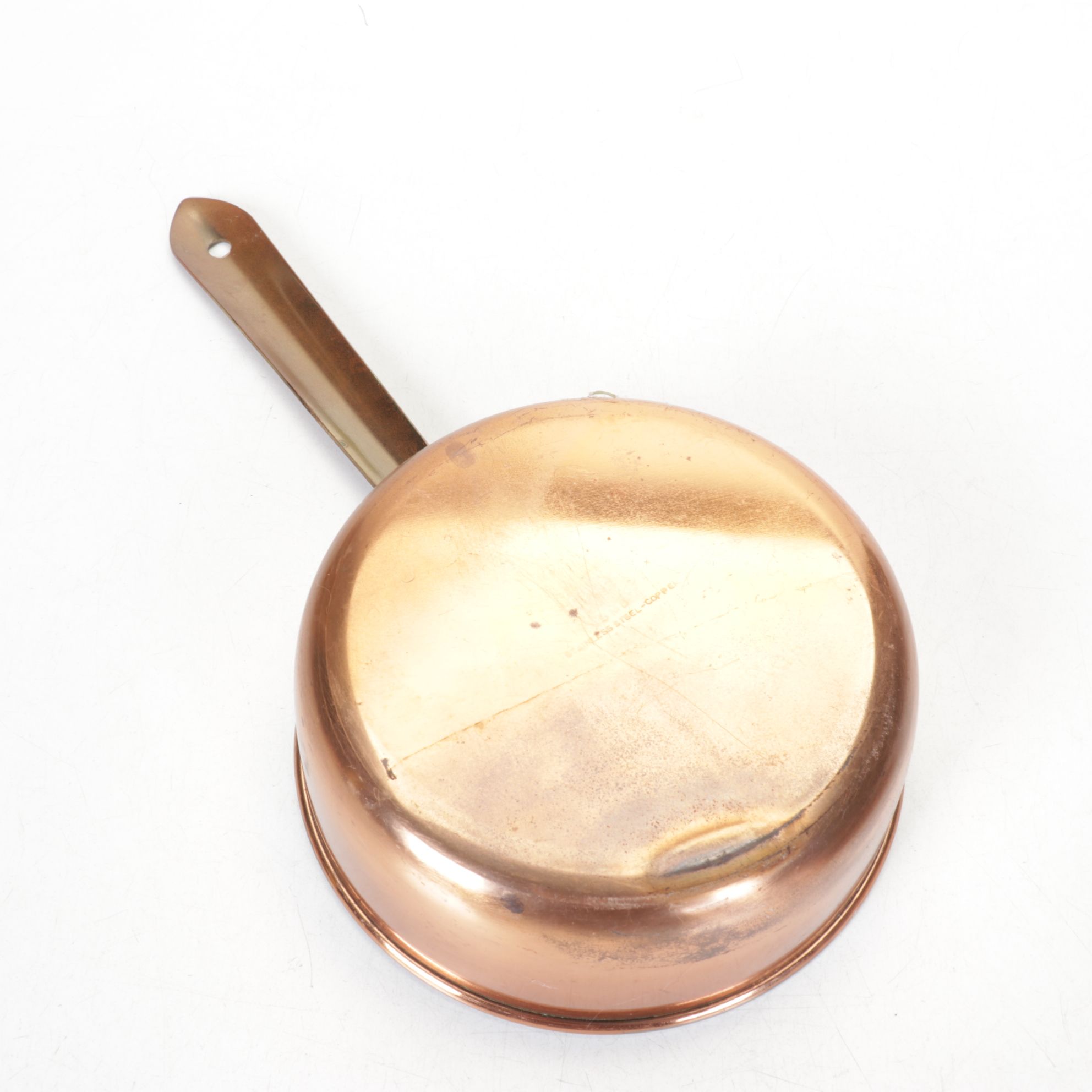 Copper & Brass Round Chafer with Sauce Pans