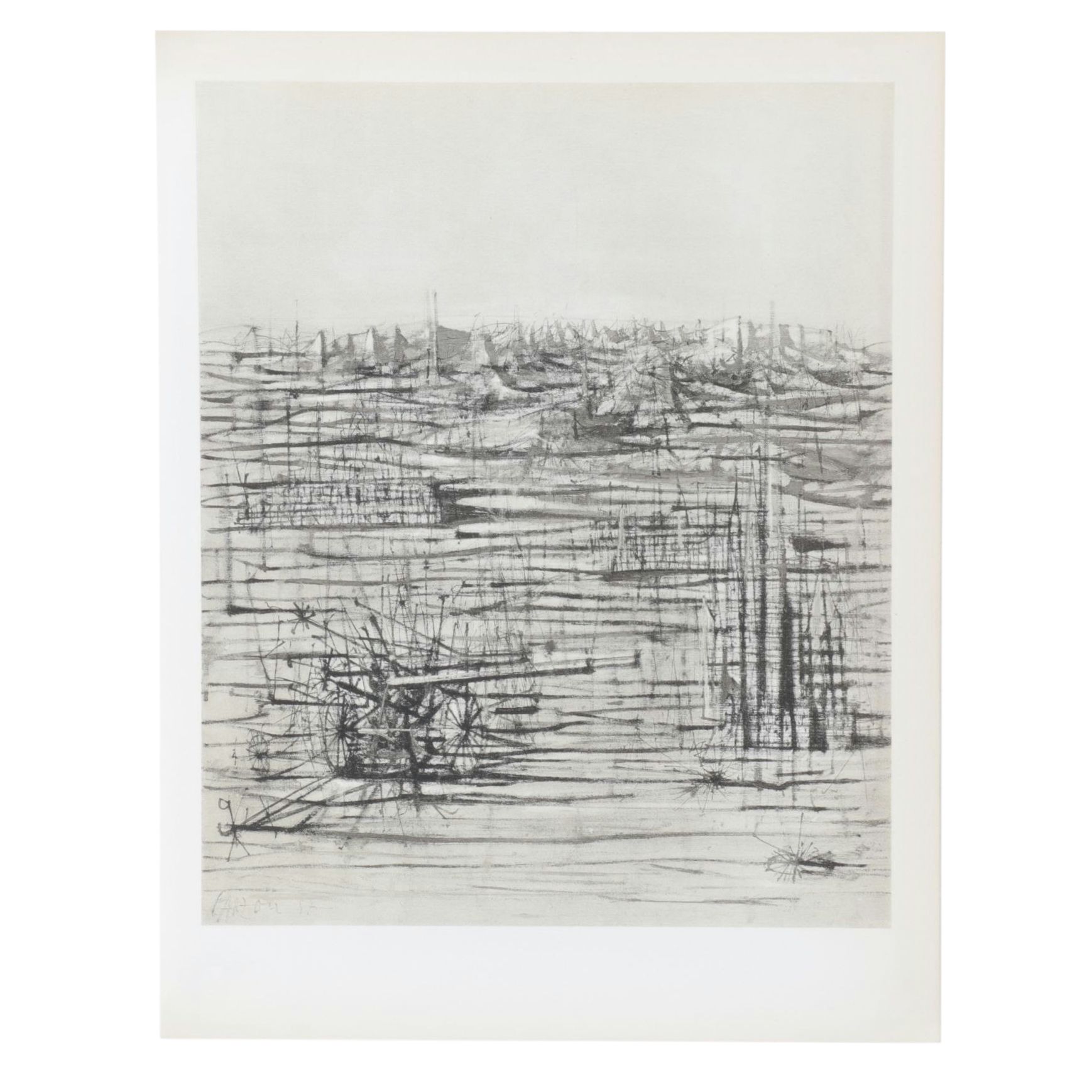 Jean Carzou Photogravure "Le Canon" From "L'Apocalypse," 1959