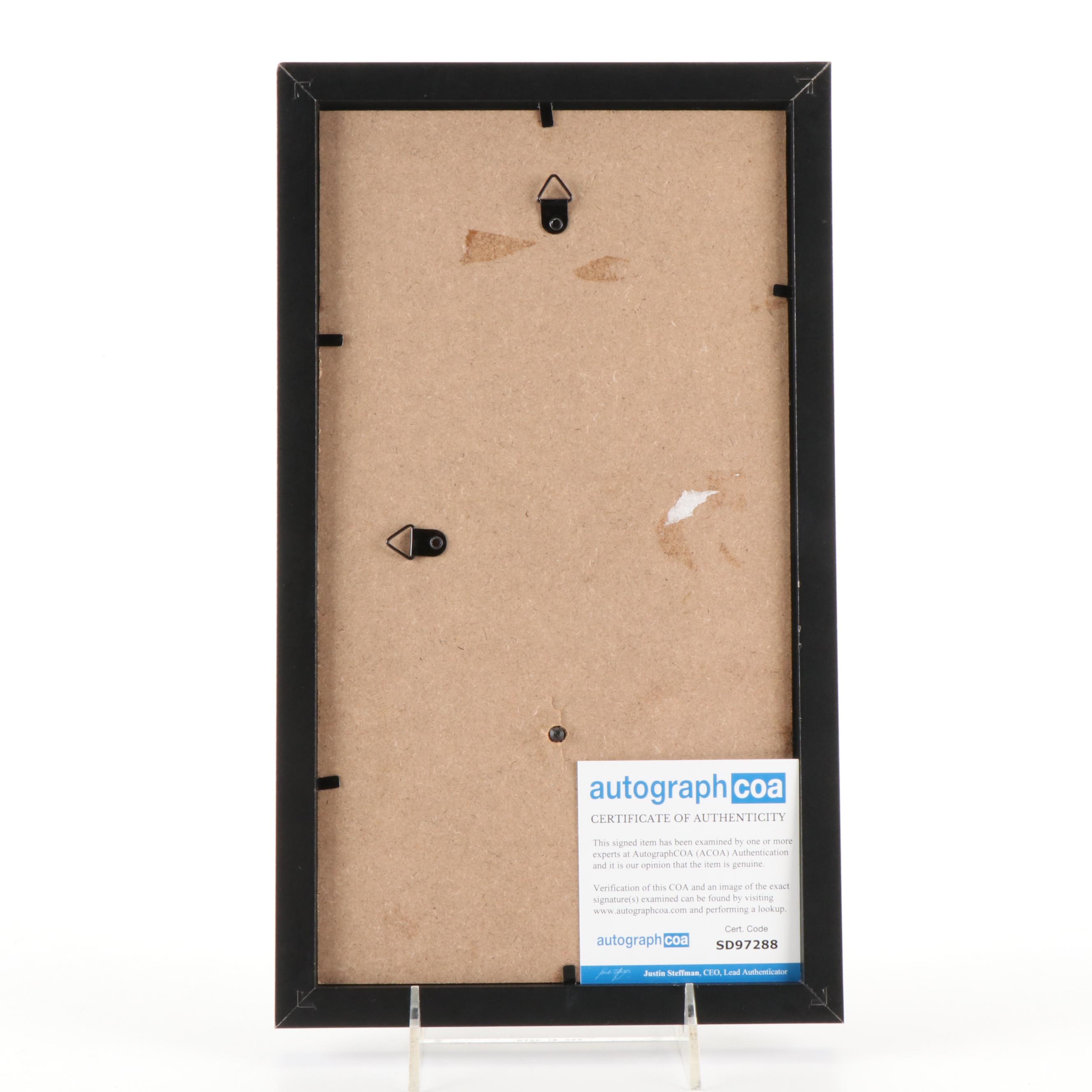 Taylor Swift Signed "The Tortured Poets Department" CD Card in Frame