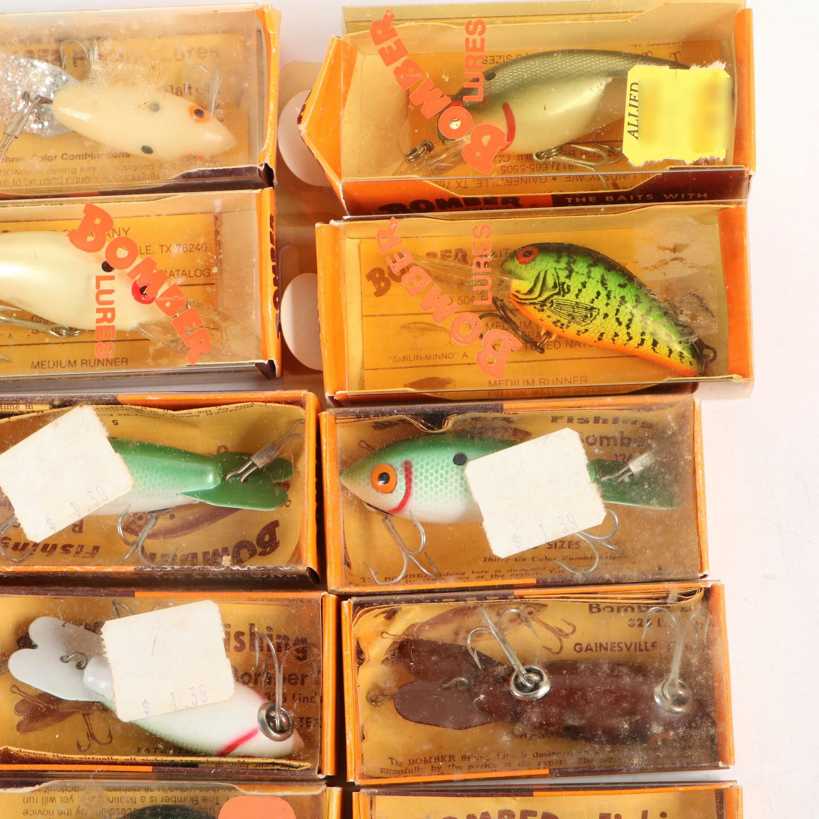Collection of Vintage Bomber Fishing Lures, Mid/Late 20th Century