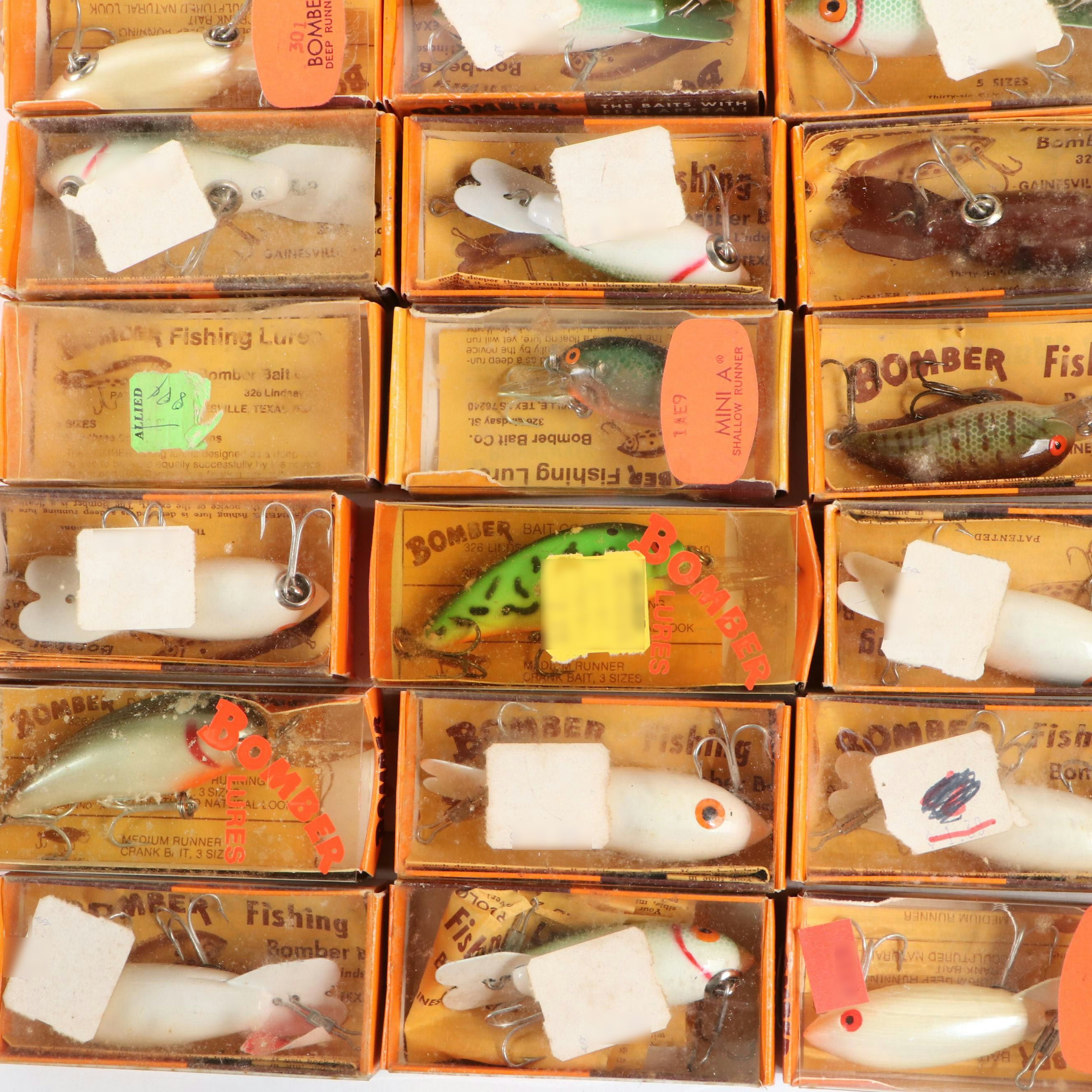 Collection of Vintage Bomber Fishing Lures, Mid/Late 20th Century