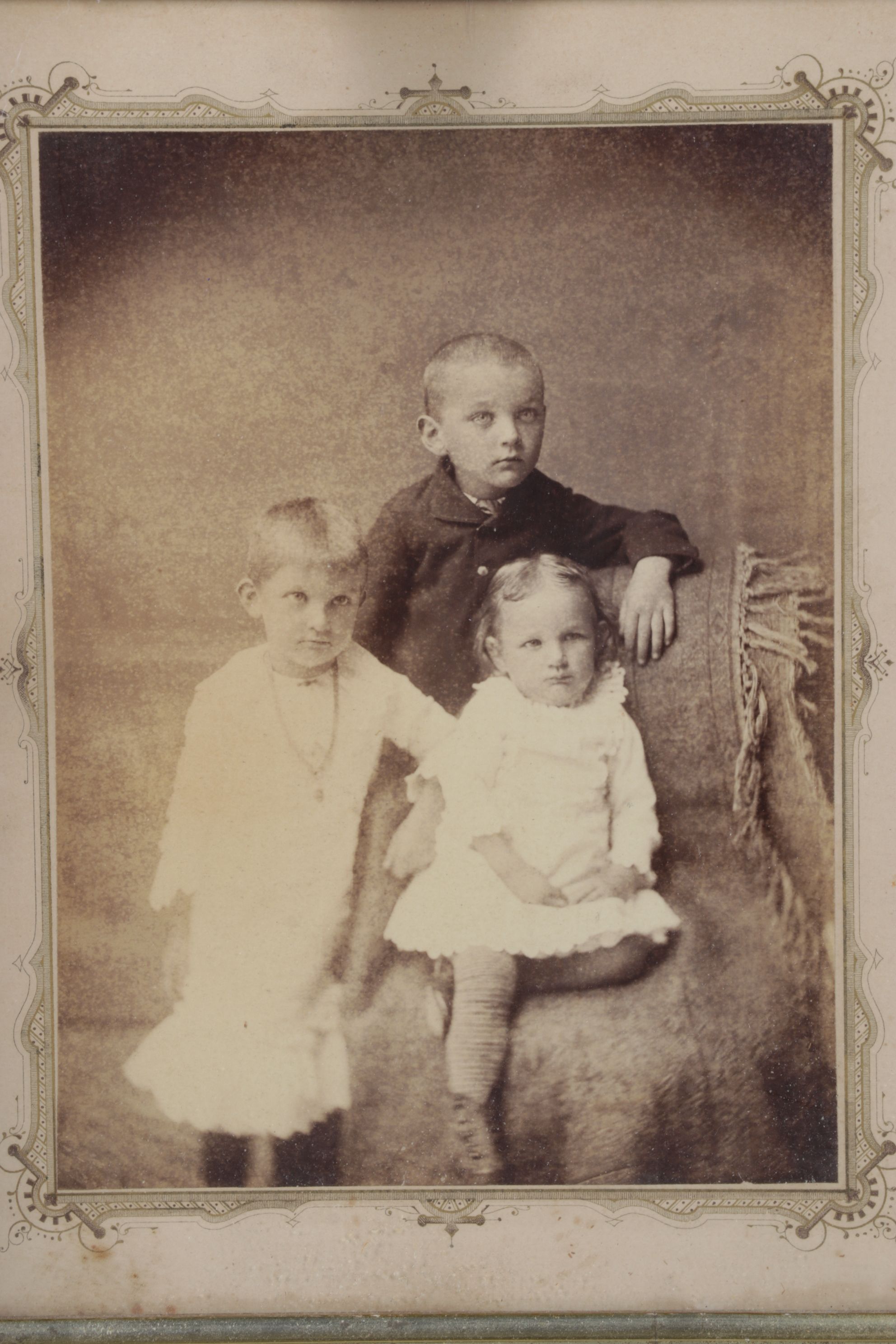Photographs in Deep Walnut Frames, Early 20th Century