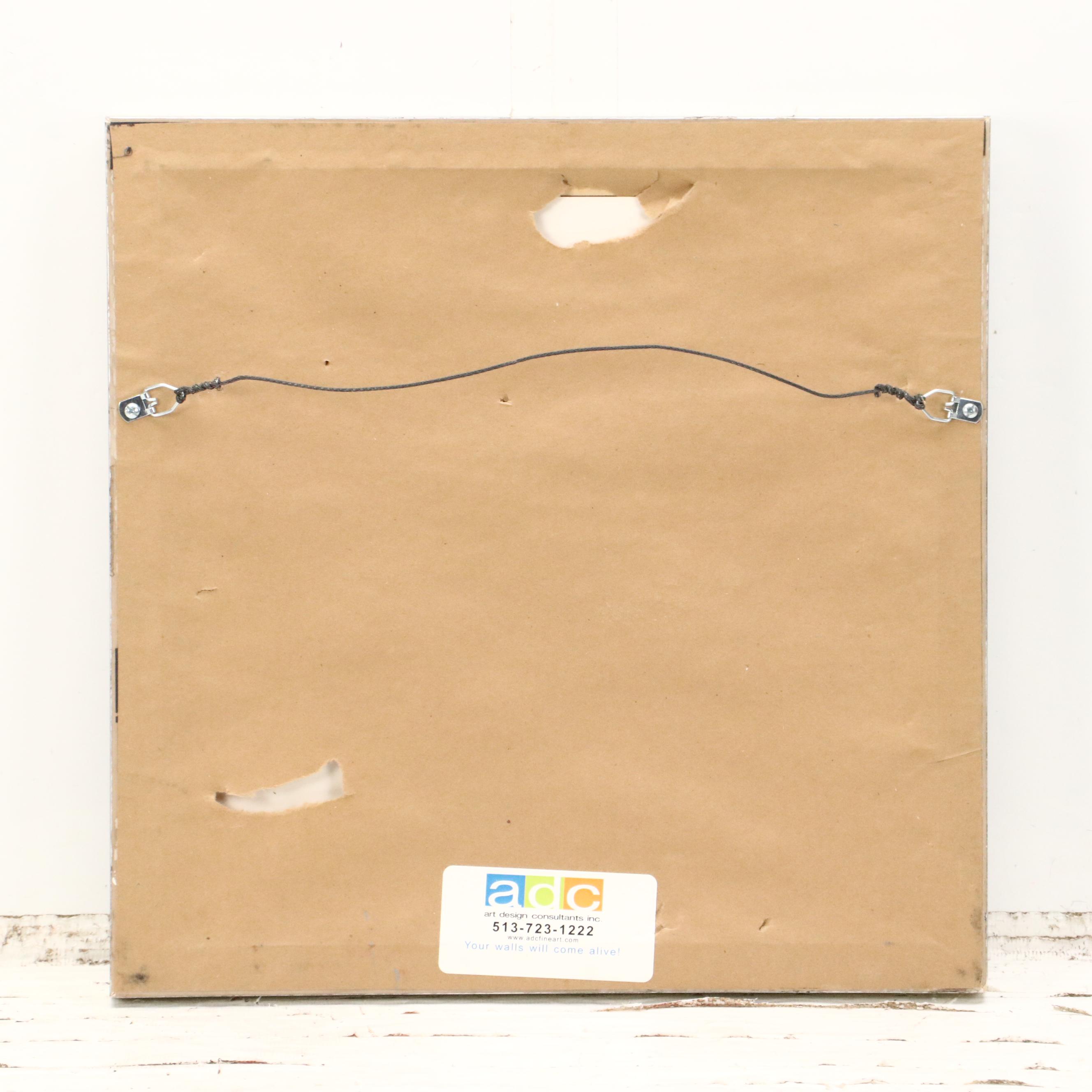 K. Poole Portrait Oil Painting of Stylized Face