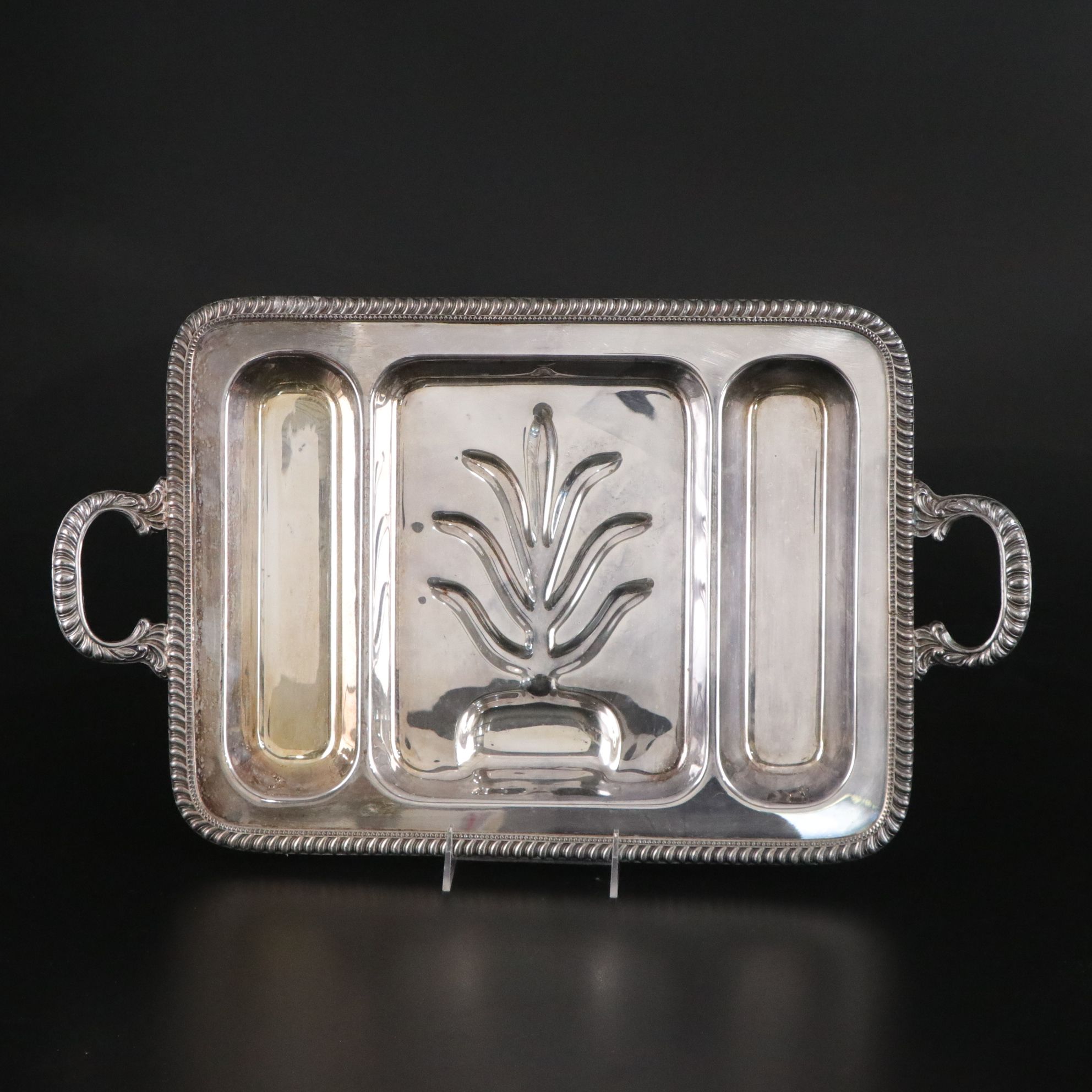 Silver Plate Trivets, Divided Tray & Other Serveware