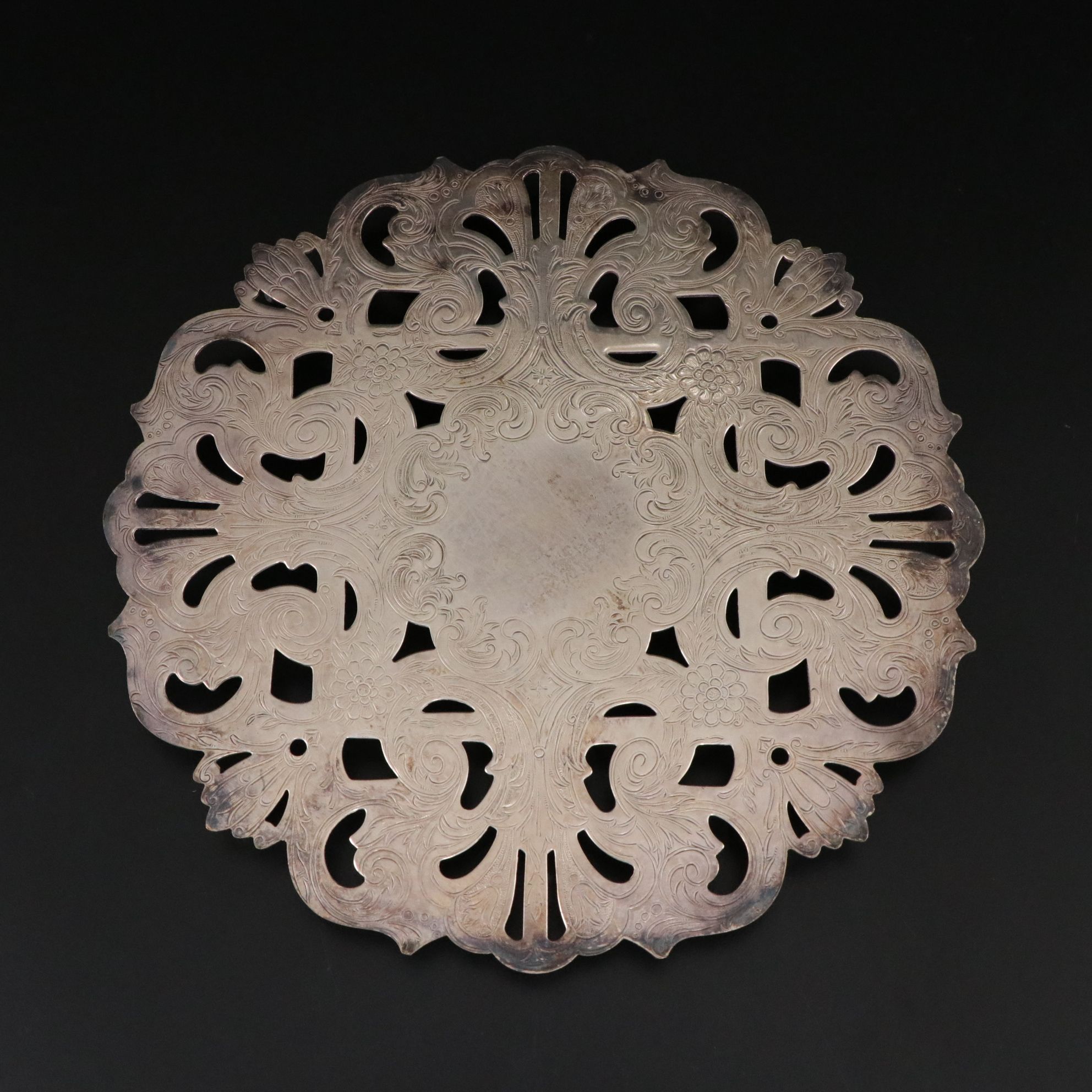 Silver Plate Trivets, Divided Tray & Other Serveware