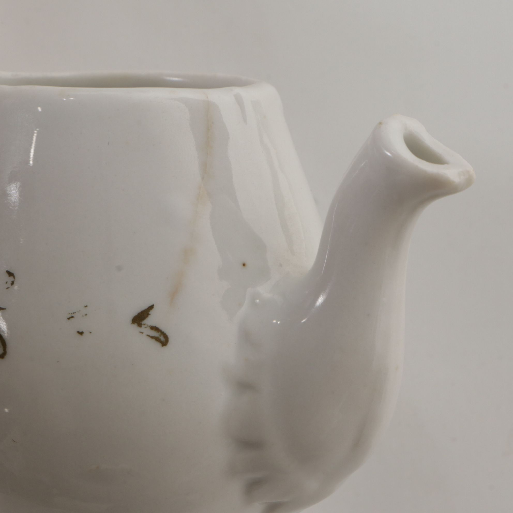 Wooden Doll Dresser with Miniature Tea Set and Dinnerware