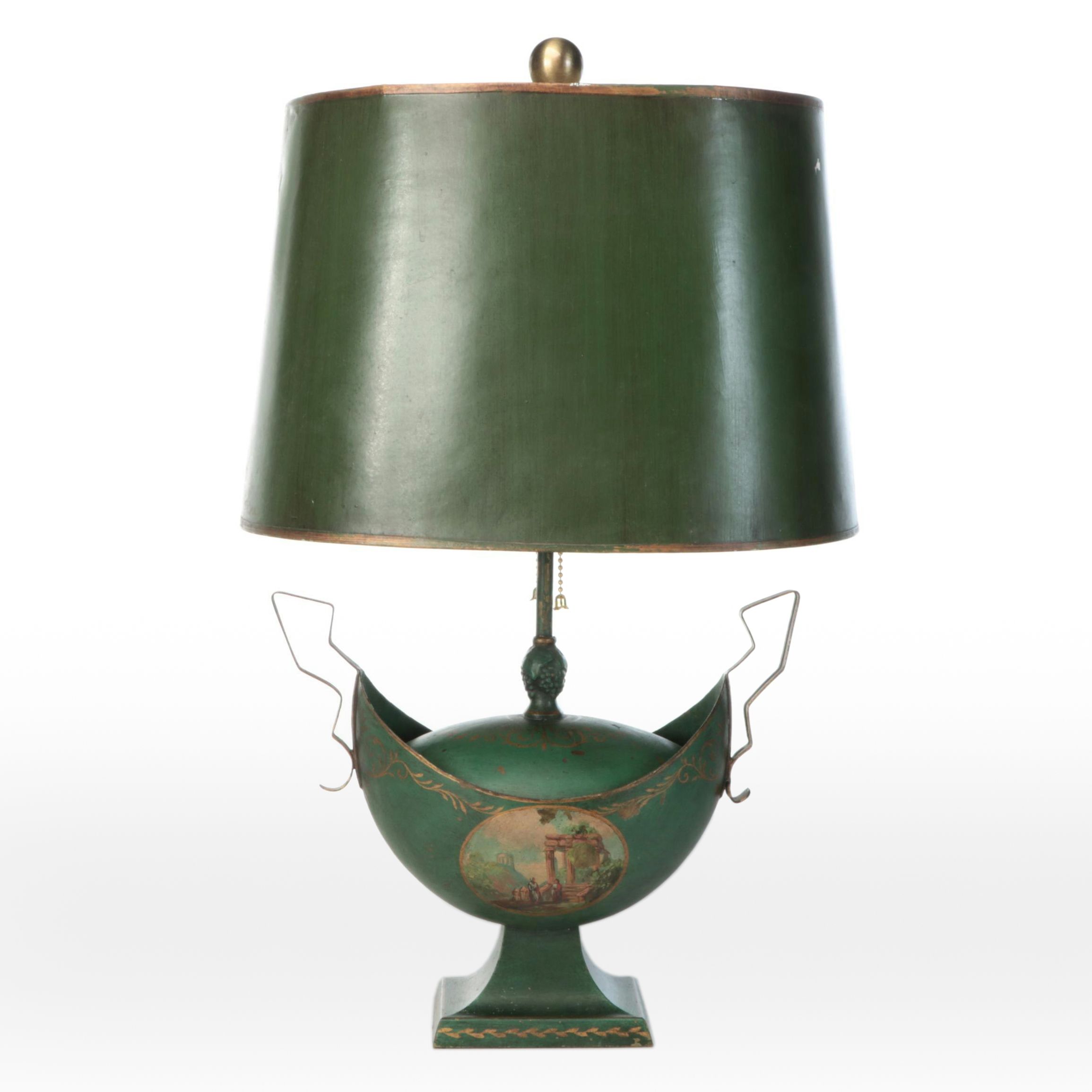 French Empire Style Metal Table Lamp