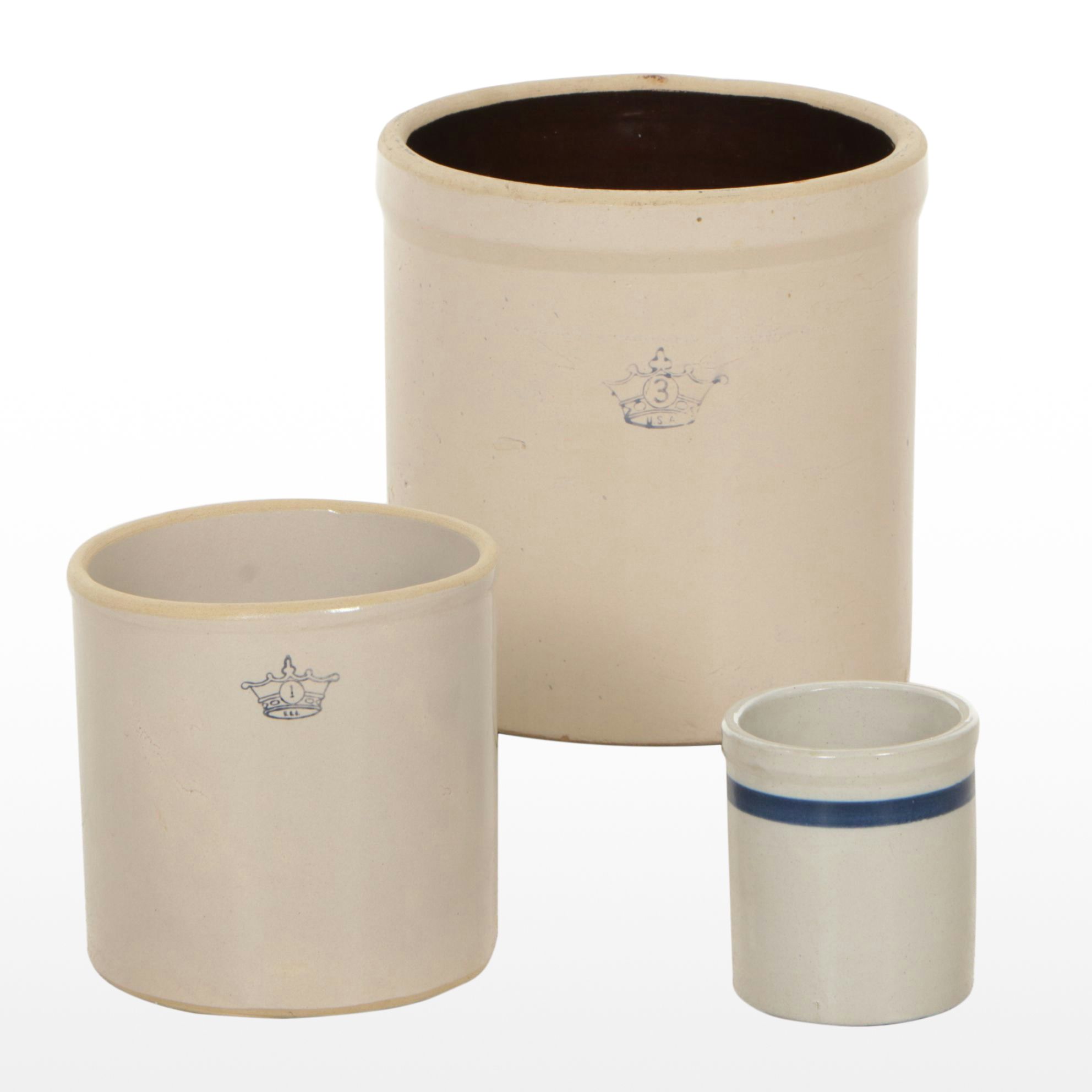 Robinson Ransbottom and Other Stoneware Crocks, Late 19th/ Early 20th Century