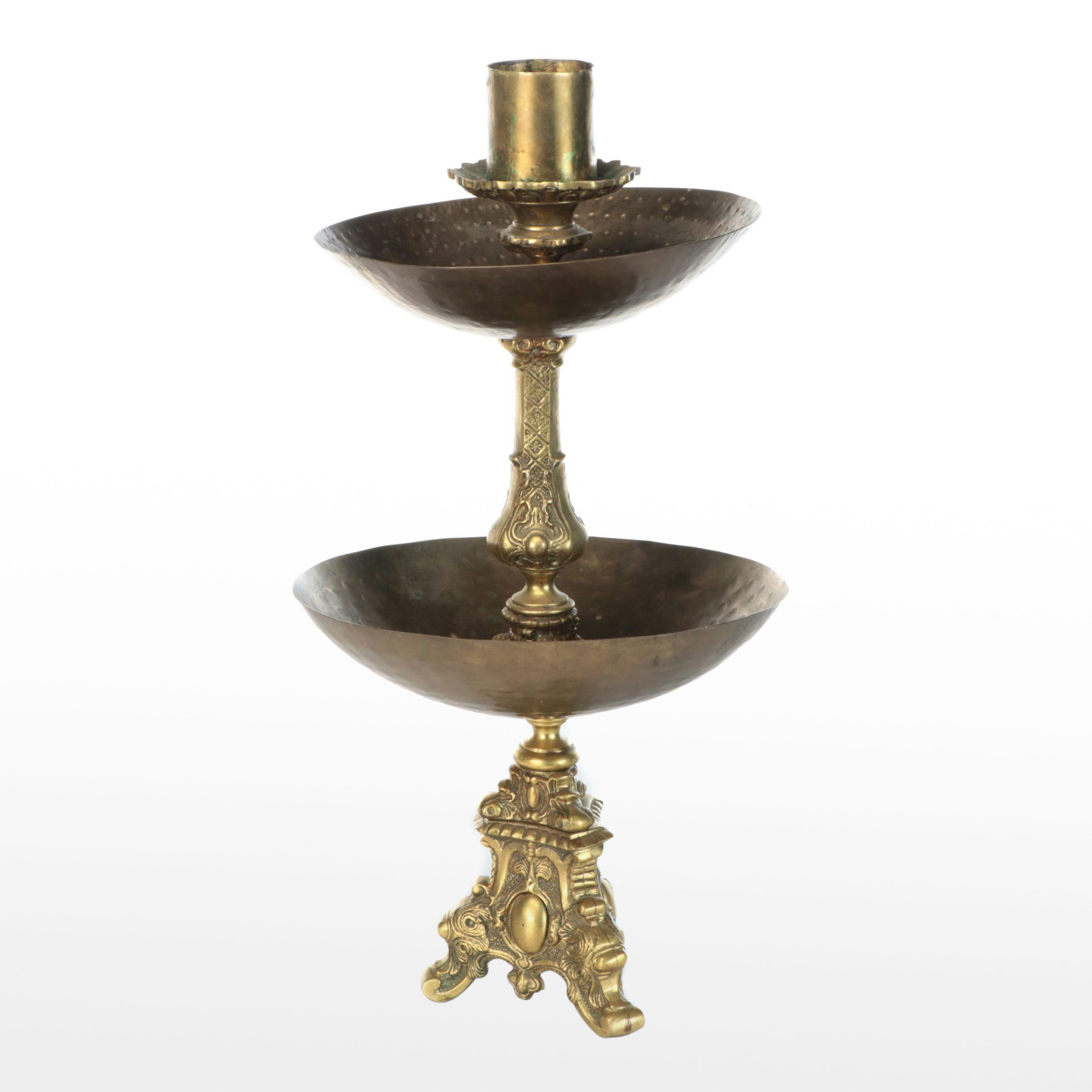 European Baroque Style Brass Centerpiece Stand