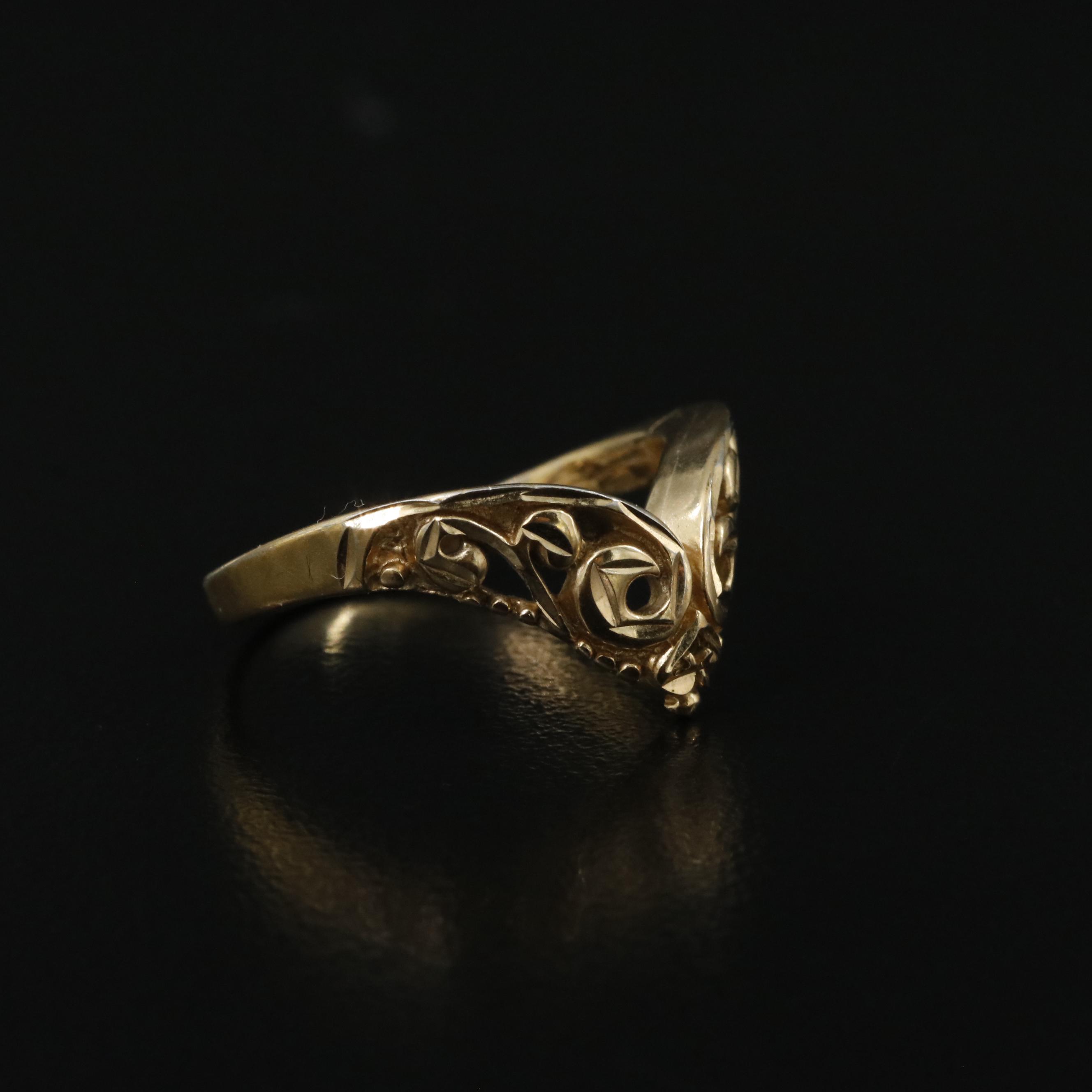 Vintage Chevron Ring