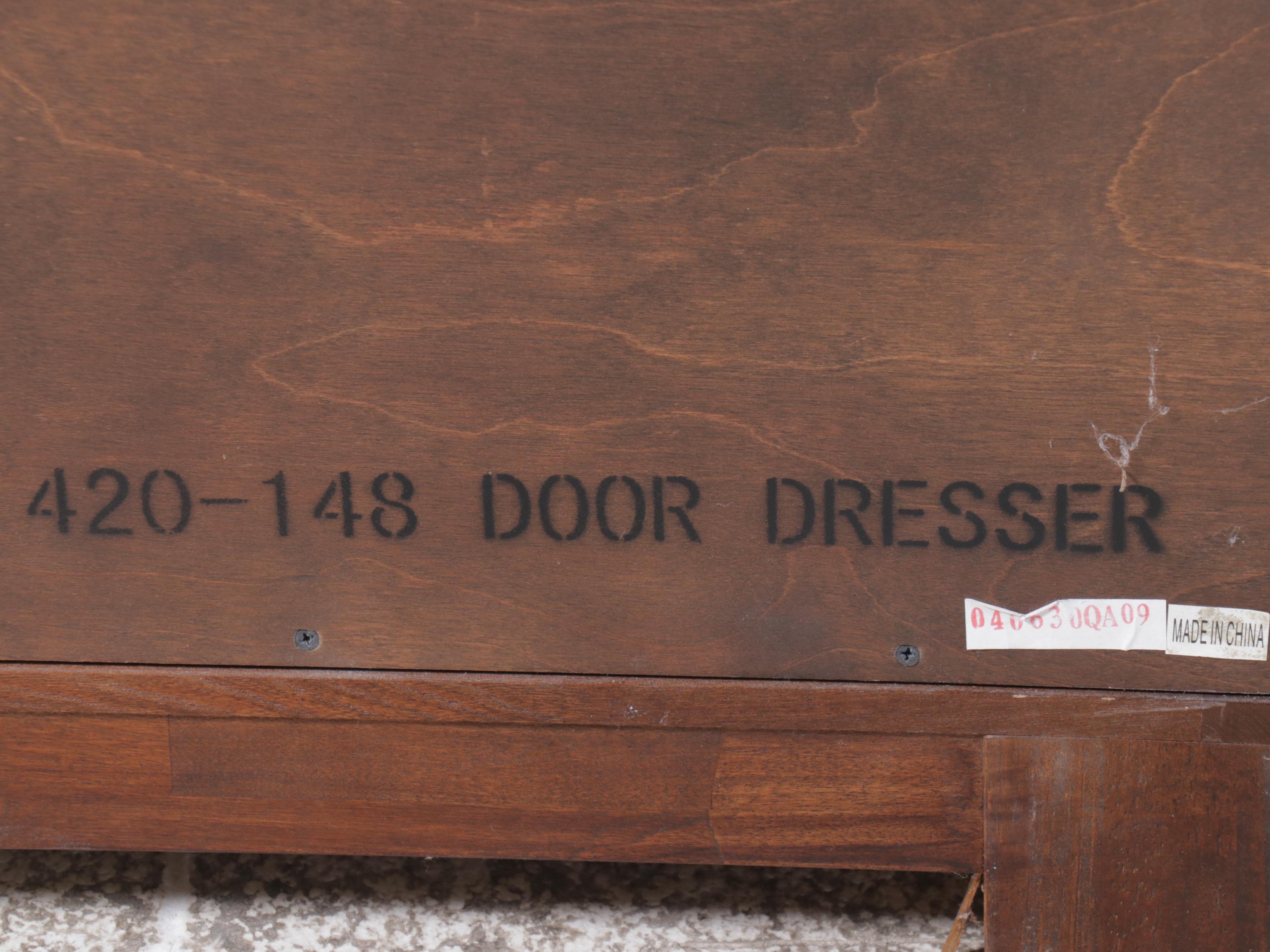 Anglo-Chinese Style Burl Wood Chest of Drawers