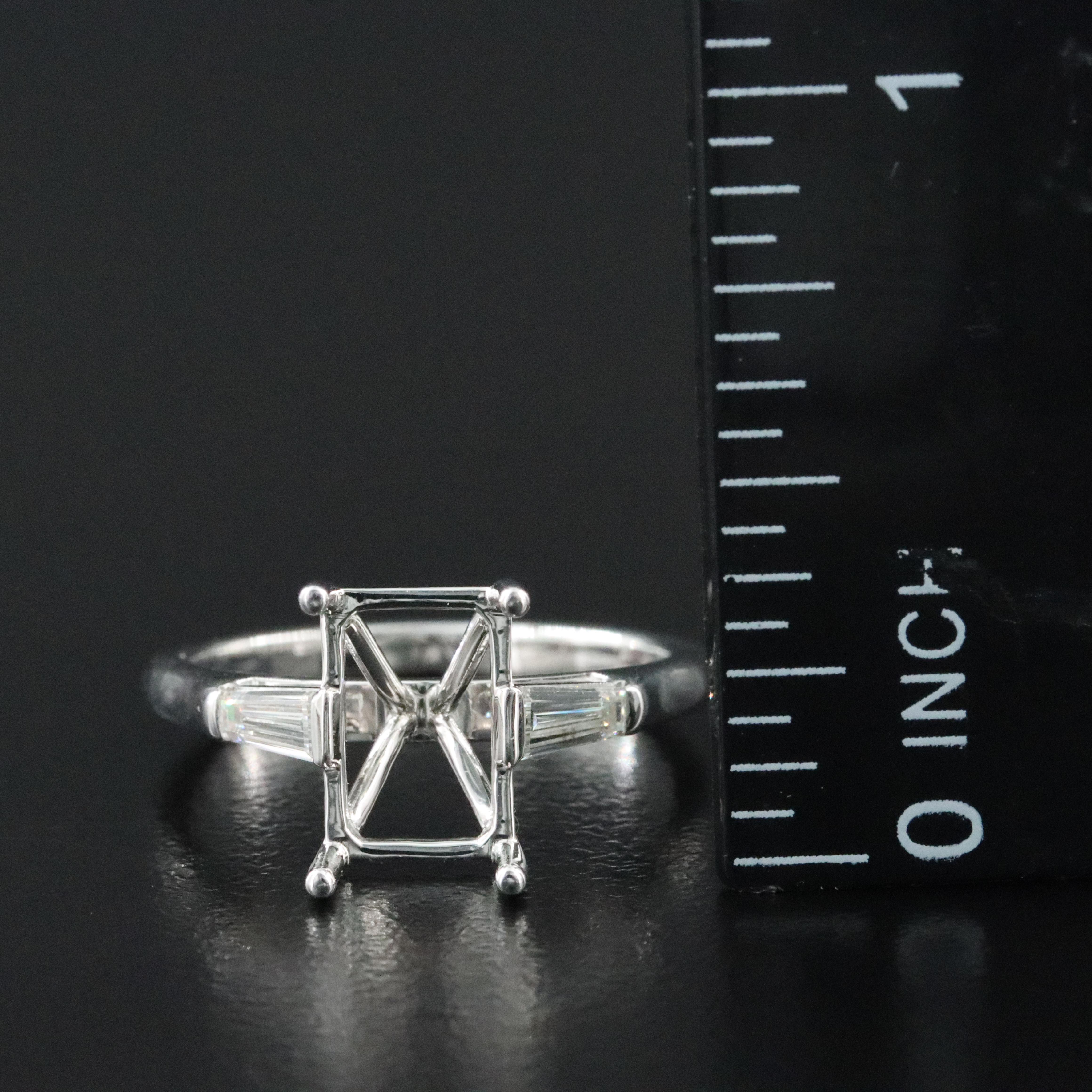 18K 0.34 CTW Lab Grown Diamond Semi Mount