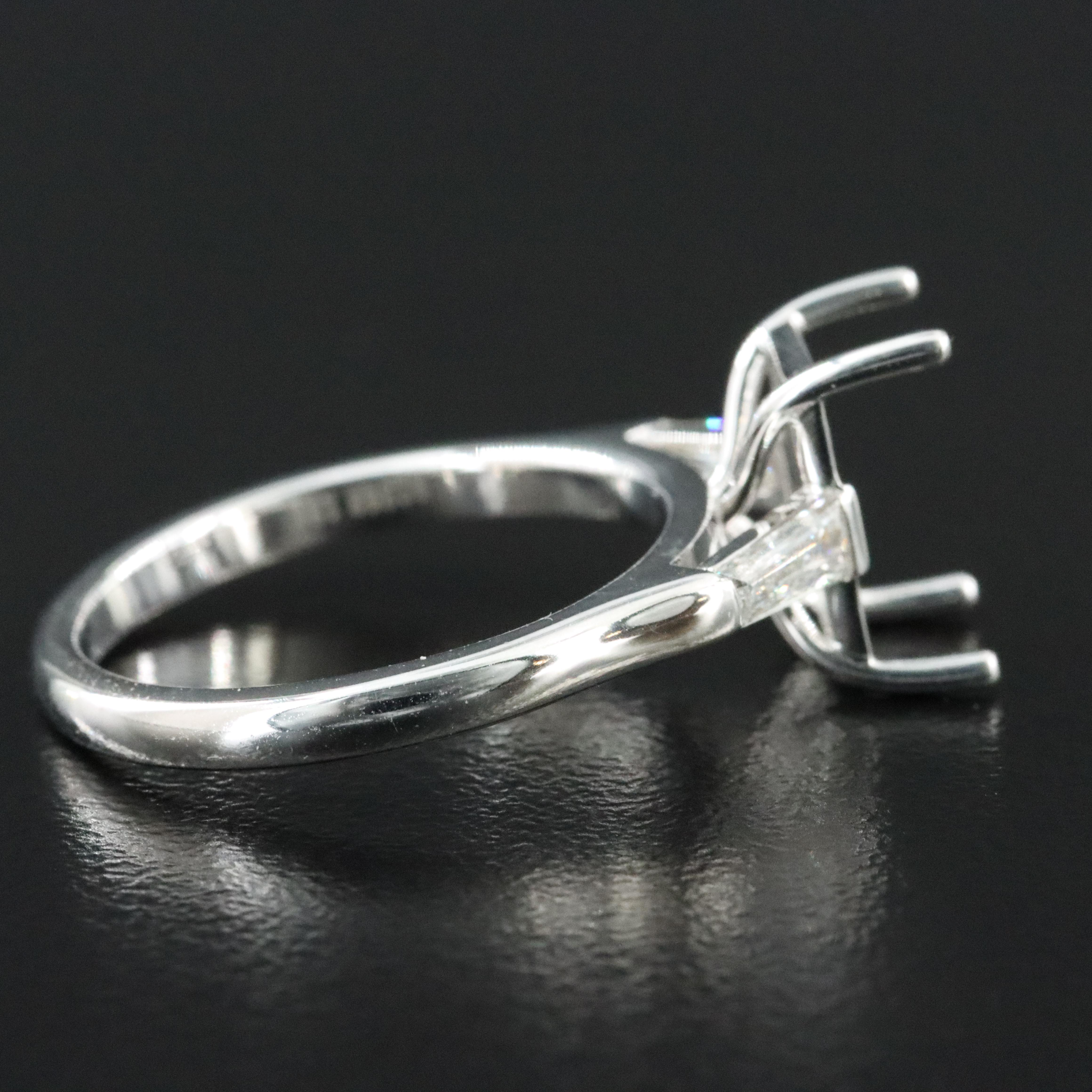 18K 0.34 CTW Lab Grown Diamond Semi Mount