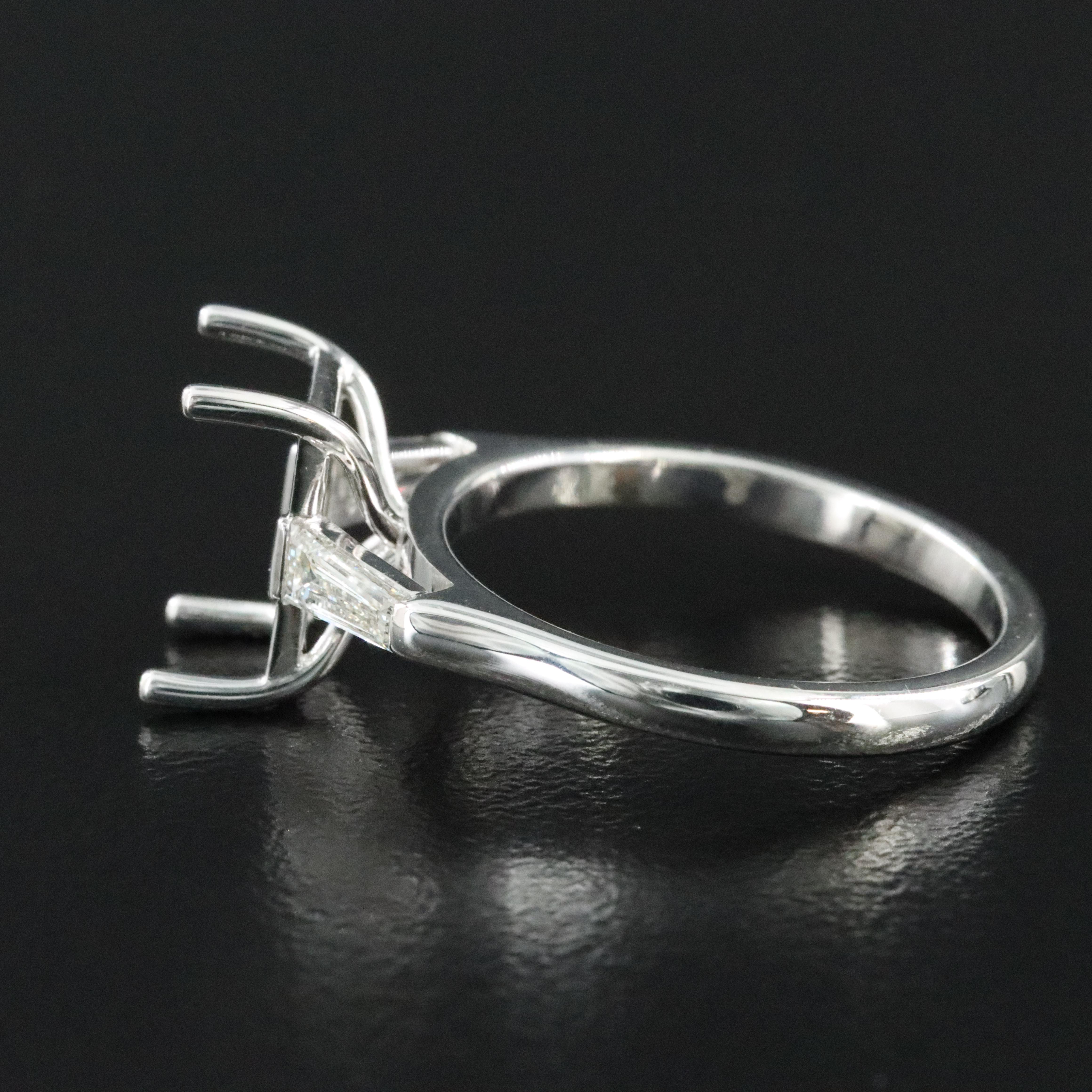 18K 0.34 CTW Lab Grown Diamond Semi Mount