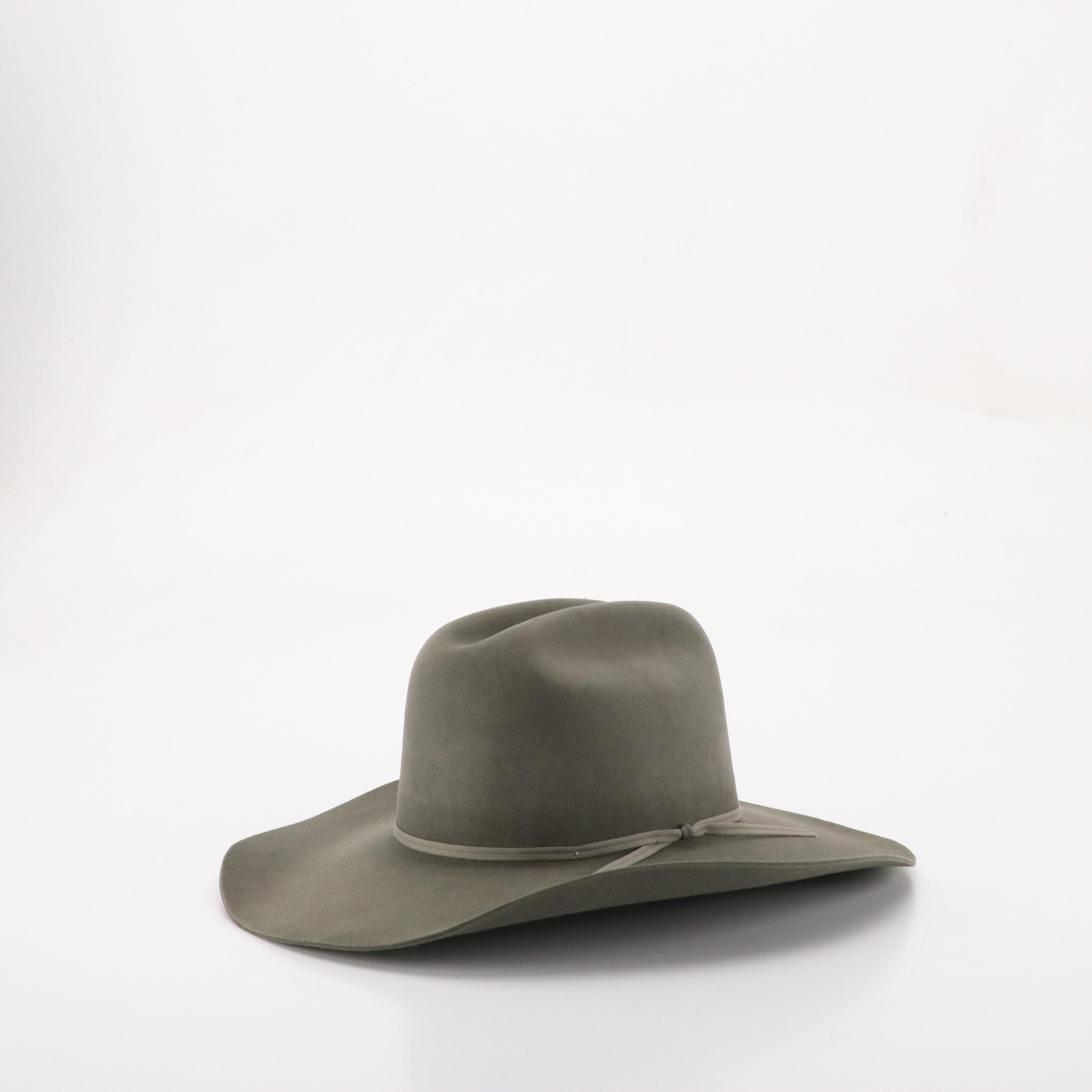 Rodeo King, Double S and Other Western Hat in Canvas and Beaver Fur Felt