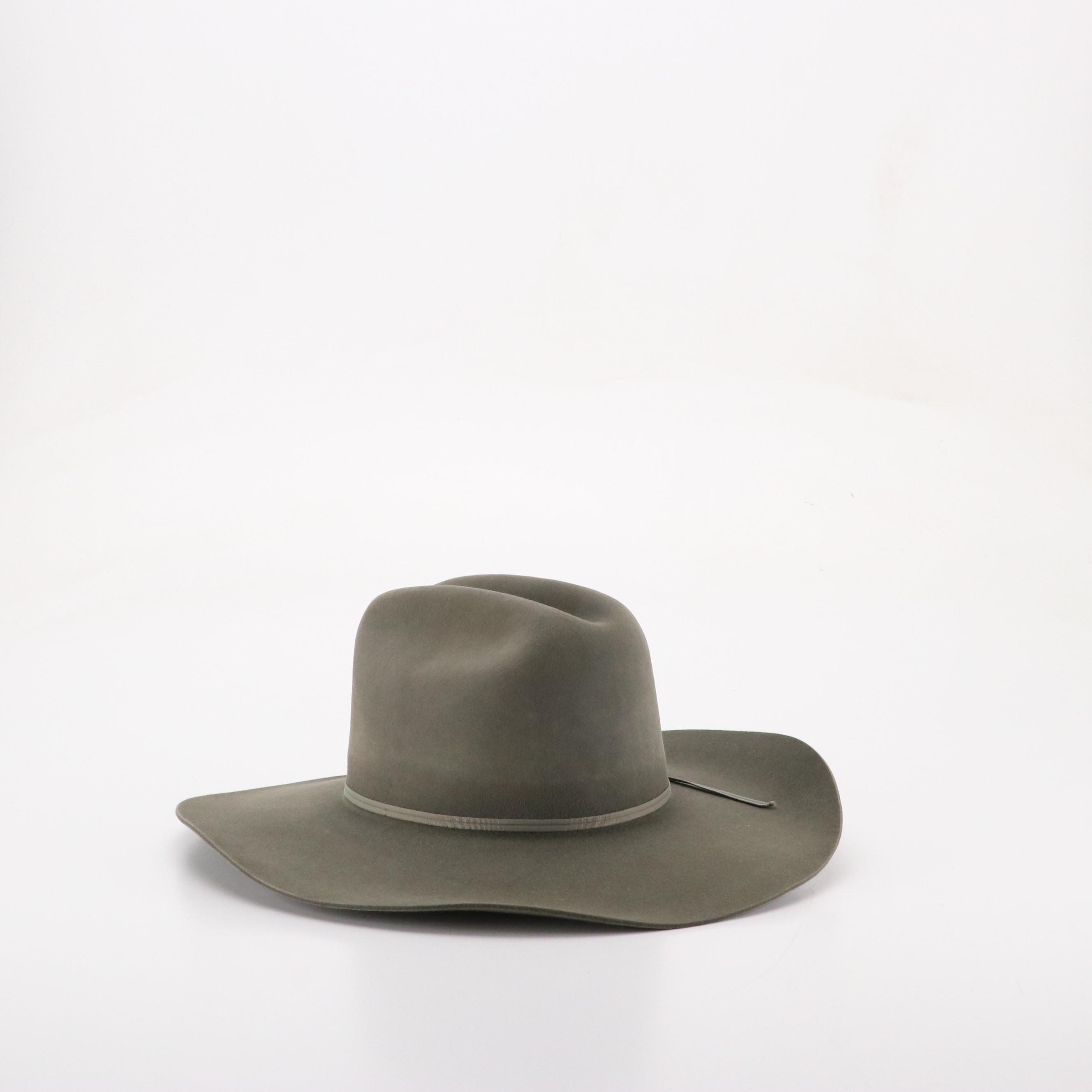 Rodeo King, Double S and Other Western Hat in Canvas and Beaver Fur Felt