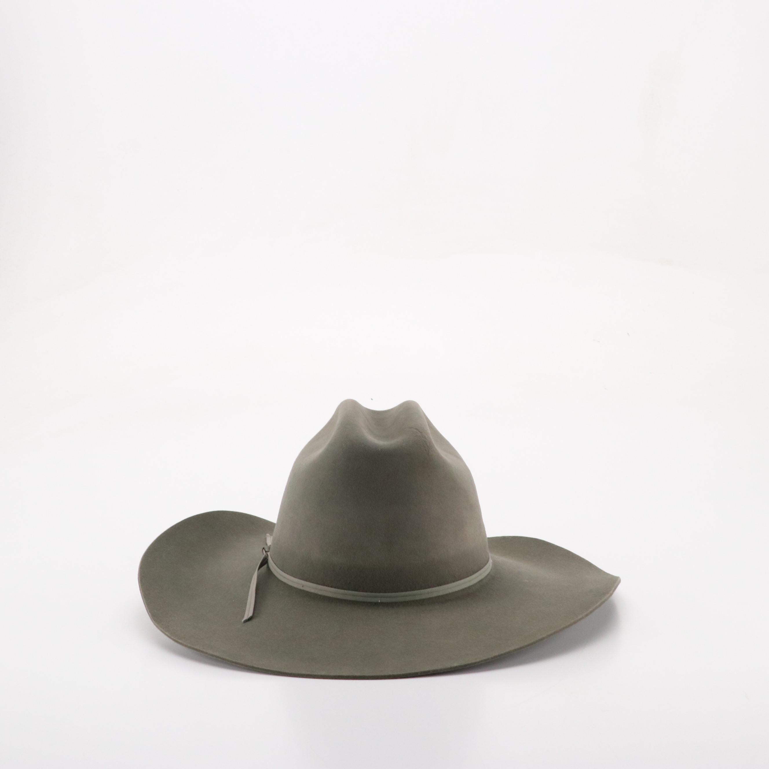 Rodeo King, Double S and Other Western Hat in Canvas and Beaver Fur Felt