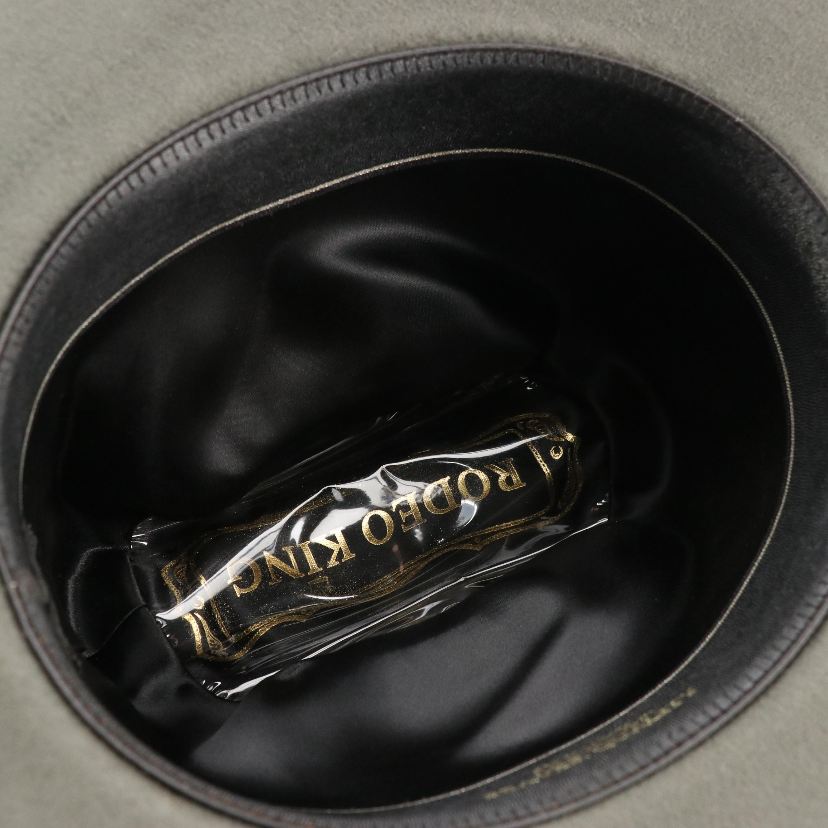 Rodeo King, Double S and Other Western Hat in Canvas and Beaver Fur Felt