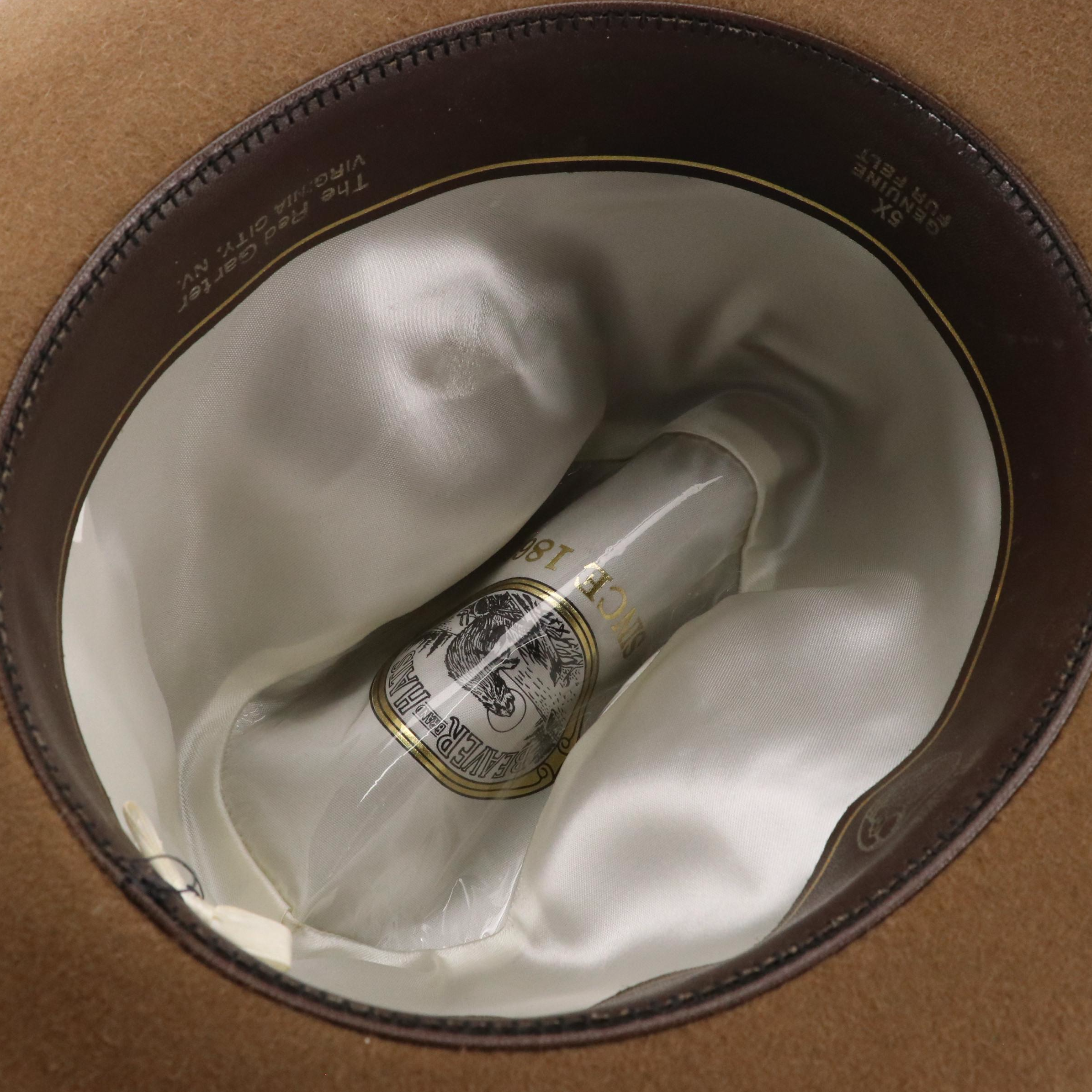 Rodeo King, Double S and Other Western Hat in Canvas and Beaver Fur Felt