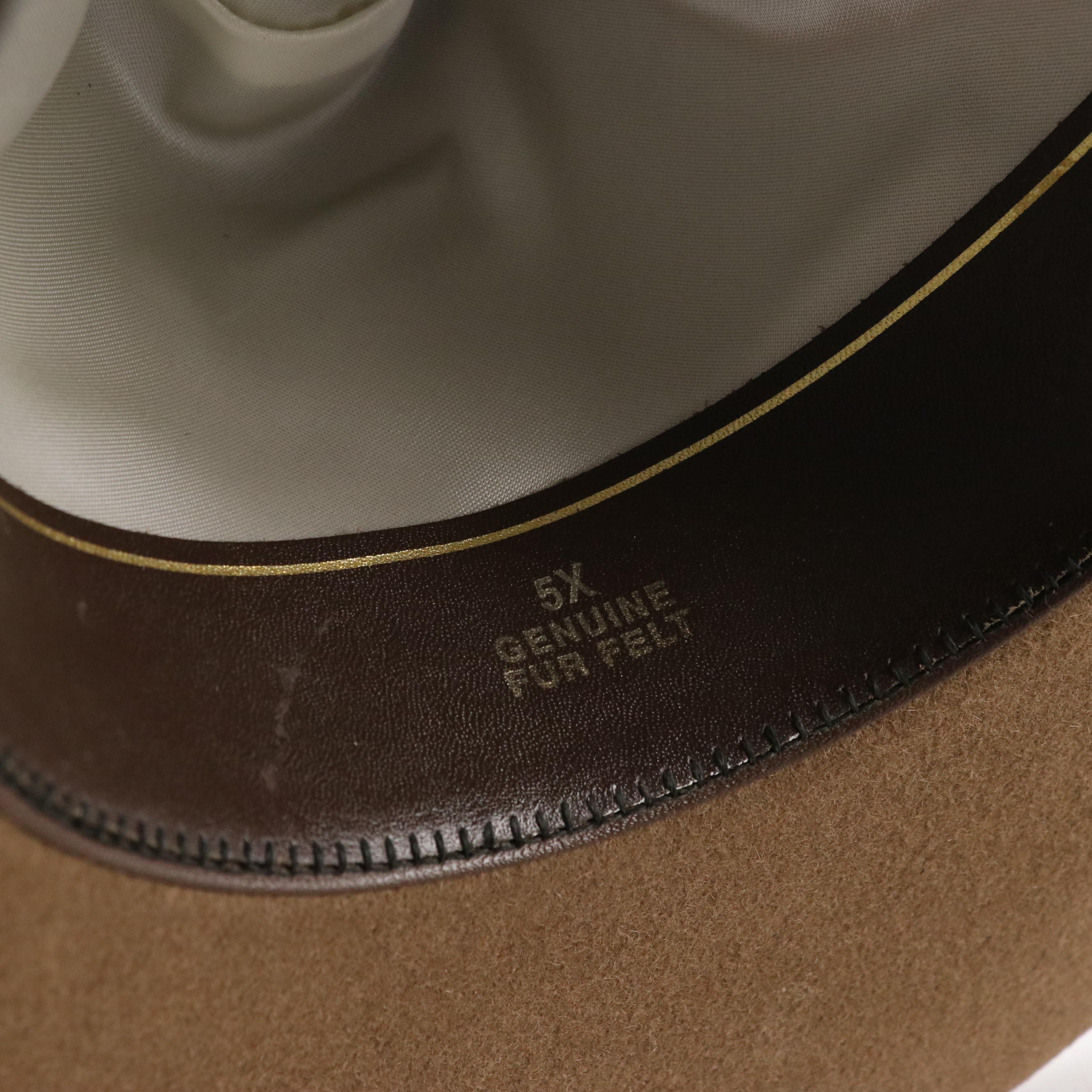 Rodeo King, Double S and Other Western Hat in Canvas and Beaver Fur Felt